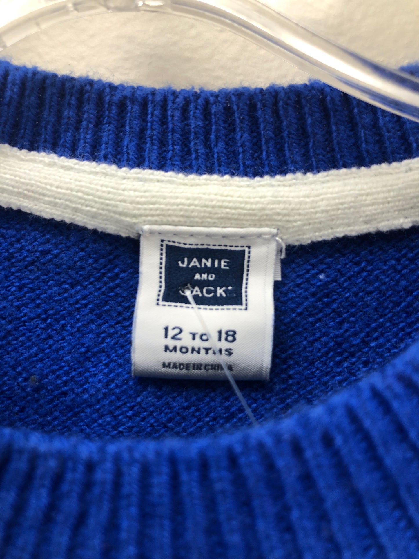 12- 18 Months Janie and Jack blue Dog Sweater