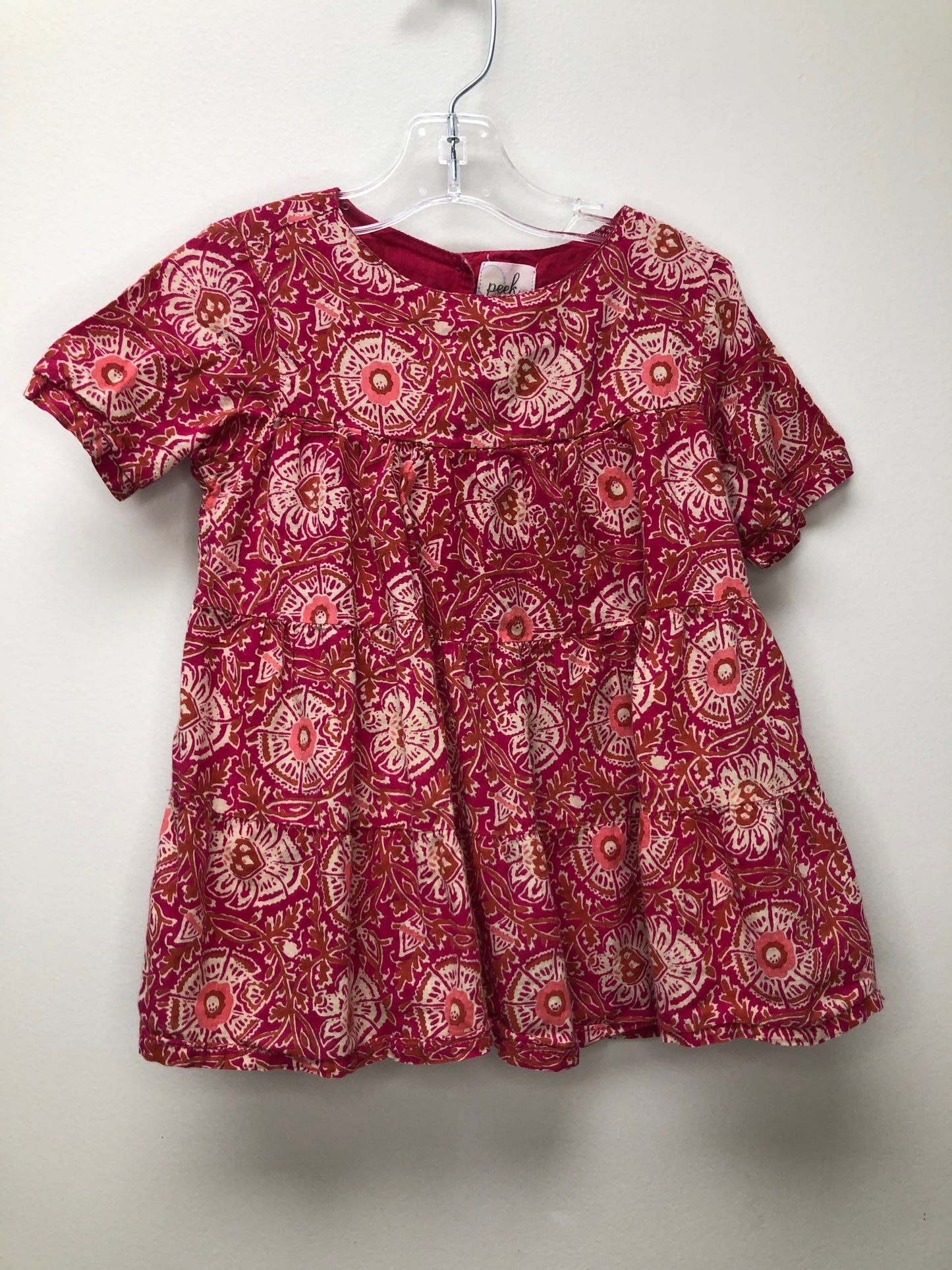 18-24m Peek hot pink floral Dress
