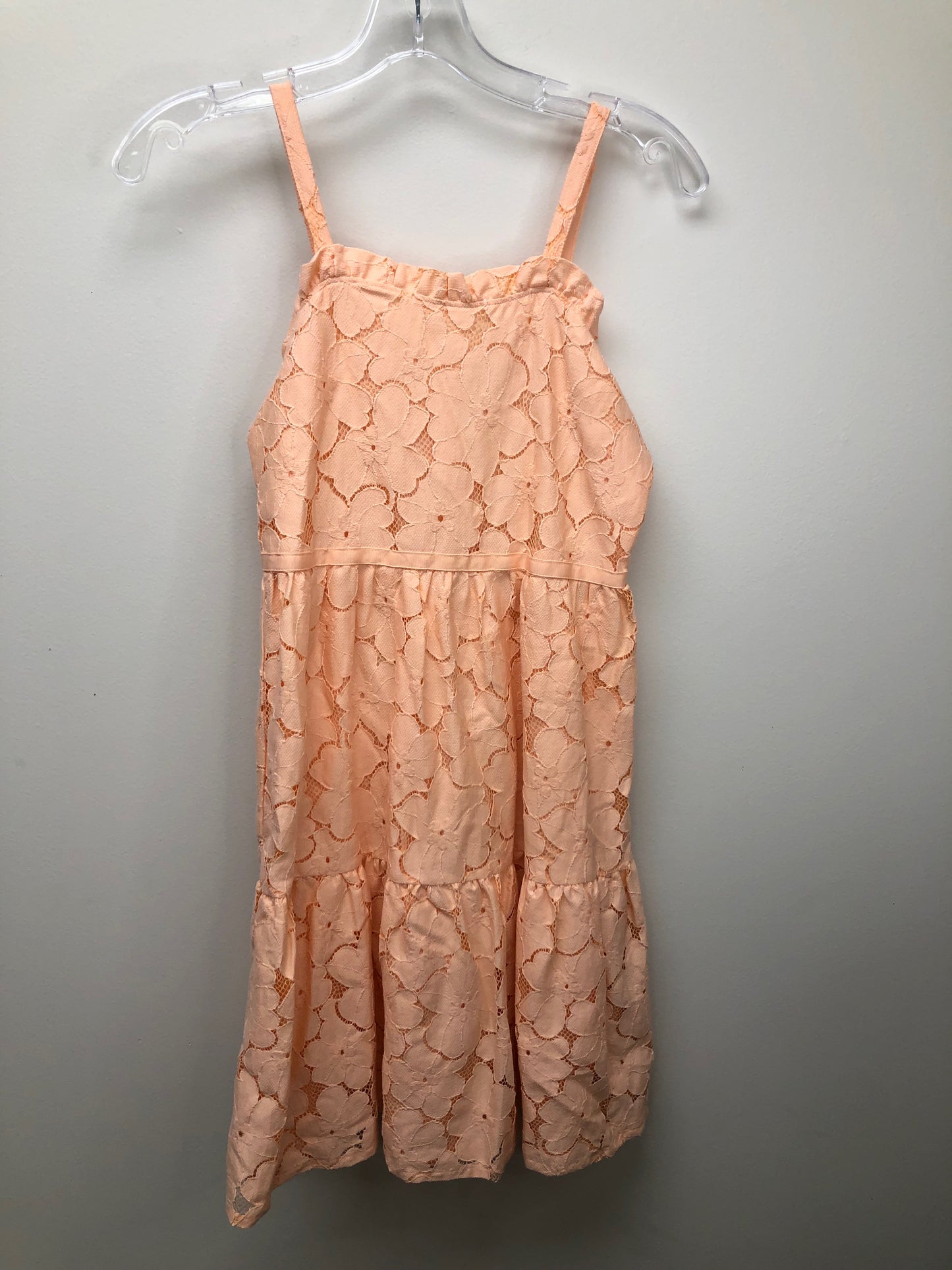 12 Janie and Jack peach floral Dress