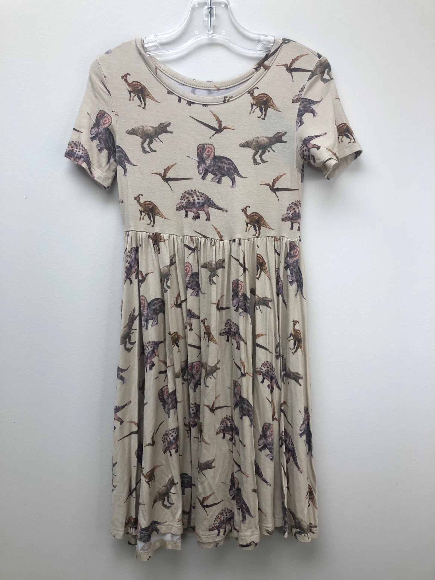 6 Posh Peanut tan dinosaur Dress