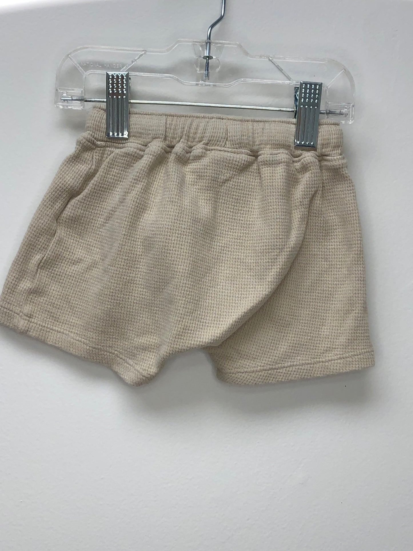 6-12m Old Navy tan thermal Shorts