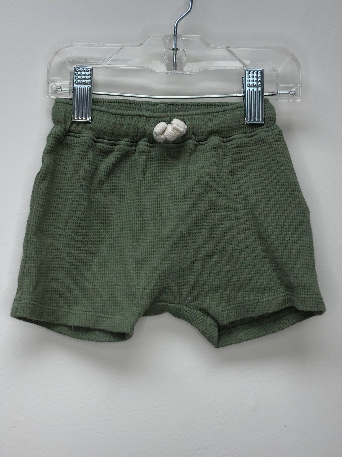 6-12m Old Navy green thermal Shorts