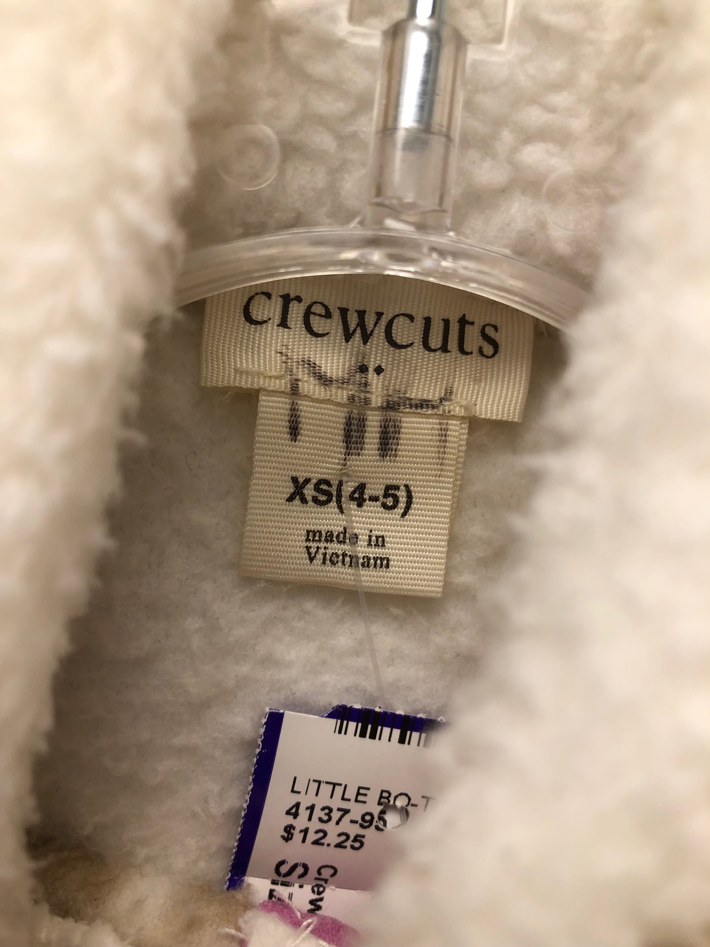 4-5 Crewcuts white flowers Jacket