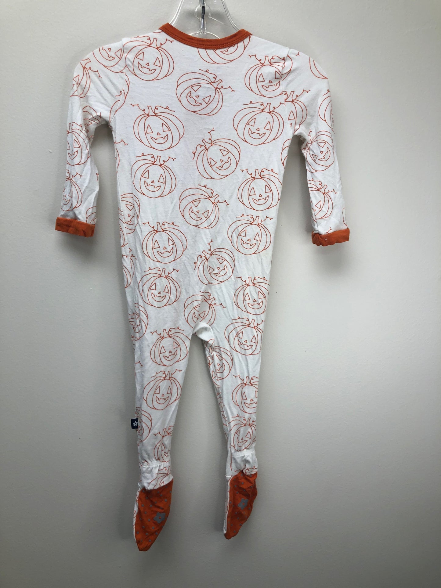 6-12 Months larkspur white pumpkin Pajamas