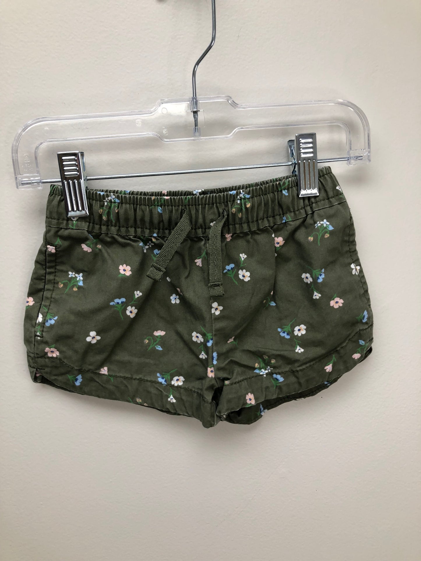 18m Carter's green floral Shorts