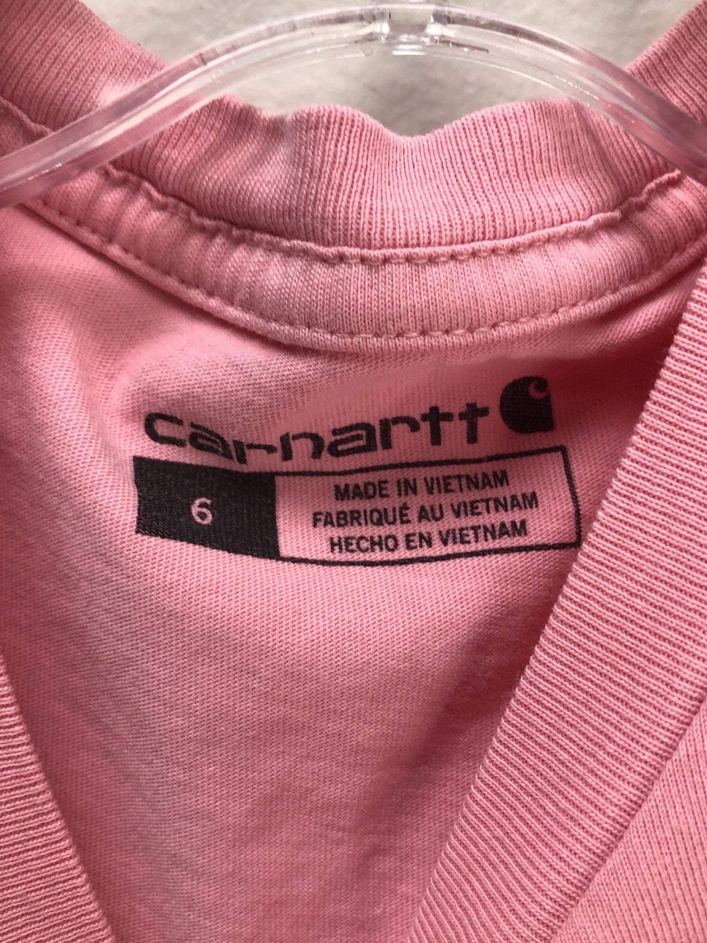 6 Carhartt pink tee Shirt
