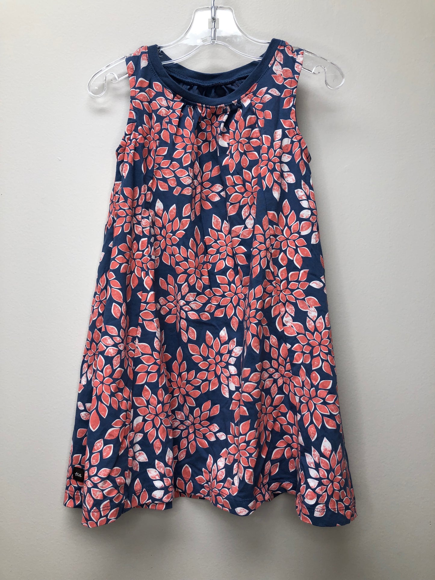 4 tea blue floral Dress