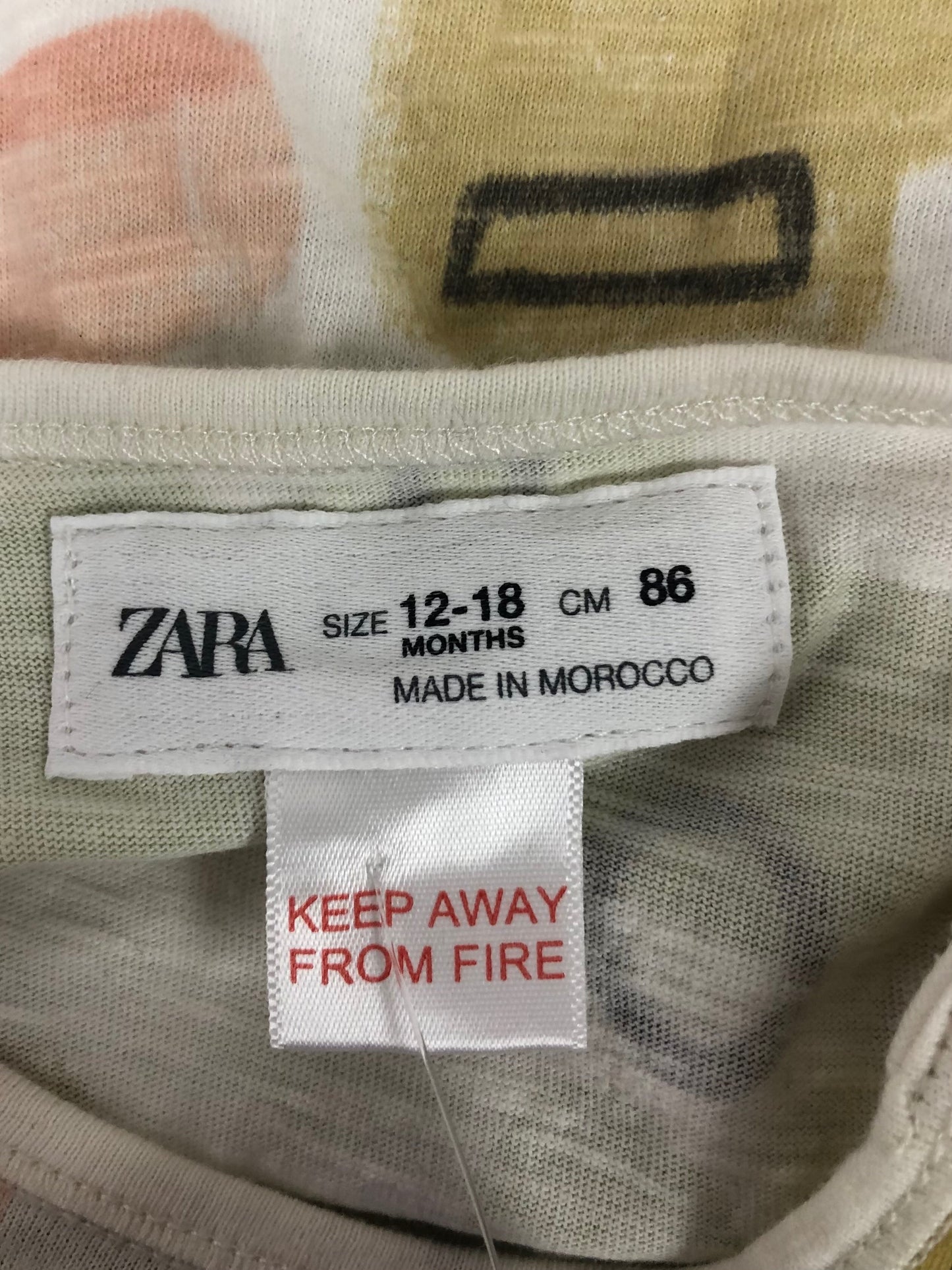 12-18m Zara green cars Shirt
