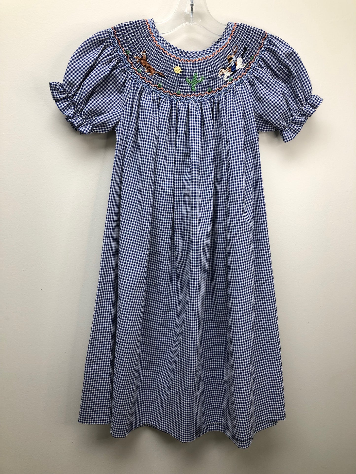 5 Rosalina blue checkered Dress
