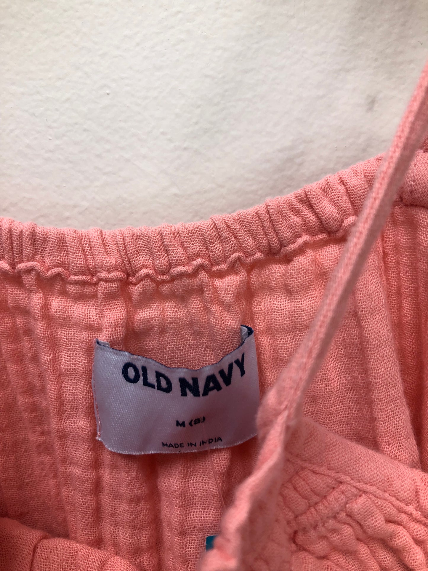 8 Old Navy pink muslin Dress