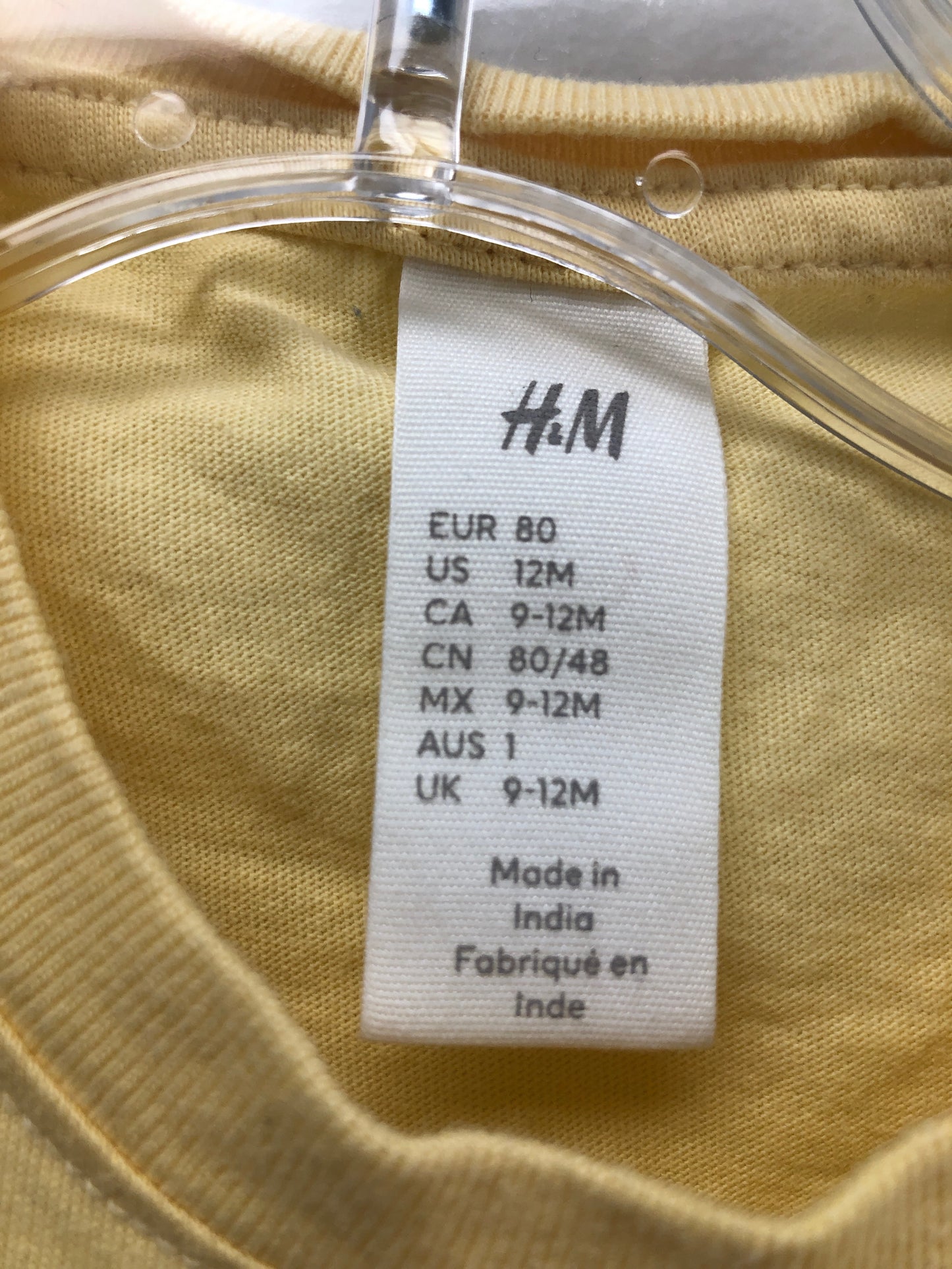 12m H & M yellow Dog 2 PC Ensembles