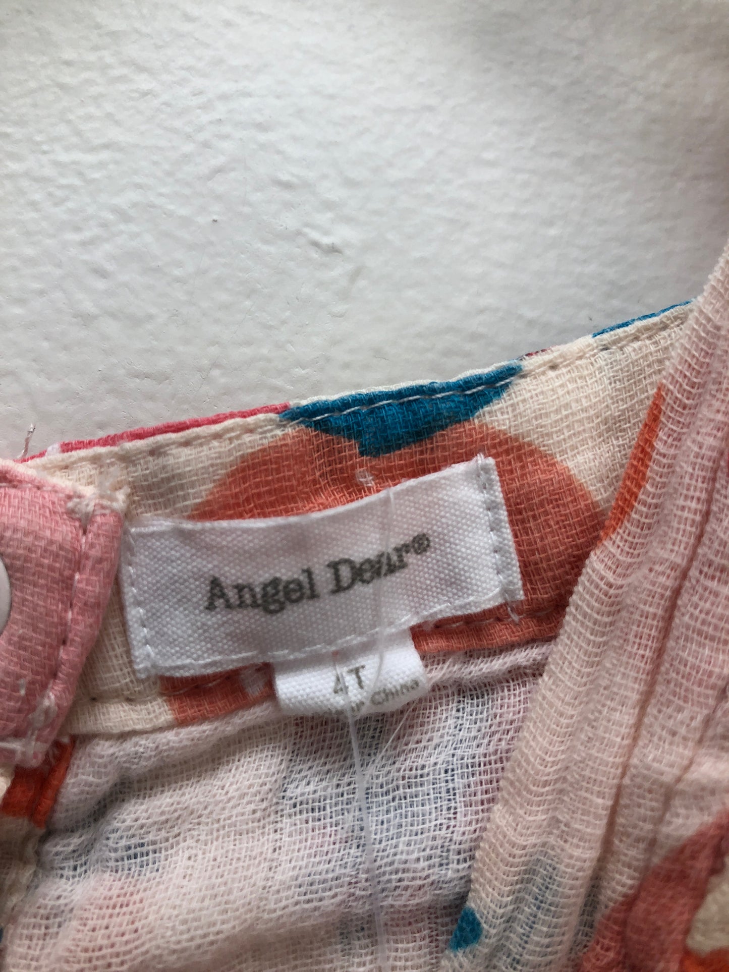 4T Angel Dear pink strawberries Dress