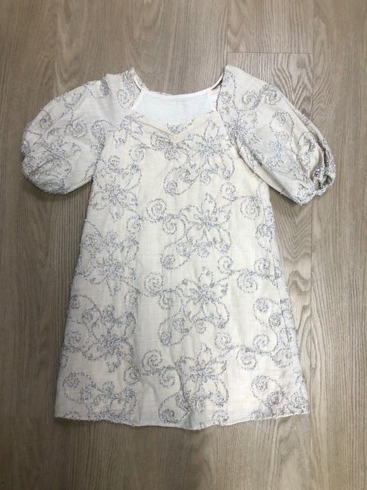 Zara Child Size 10 Cream Print Dress