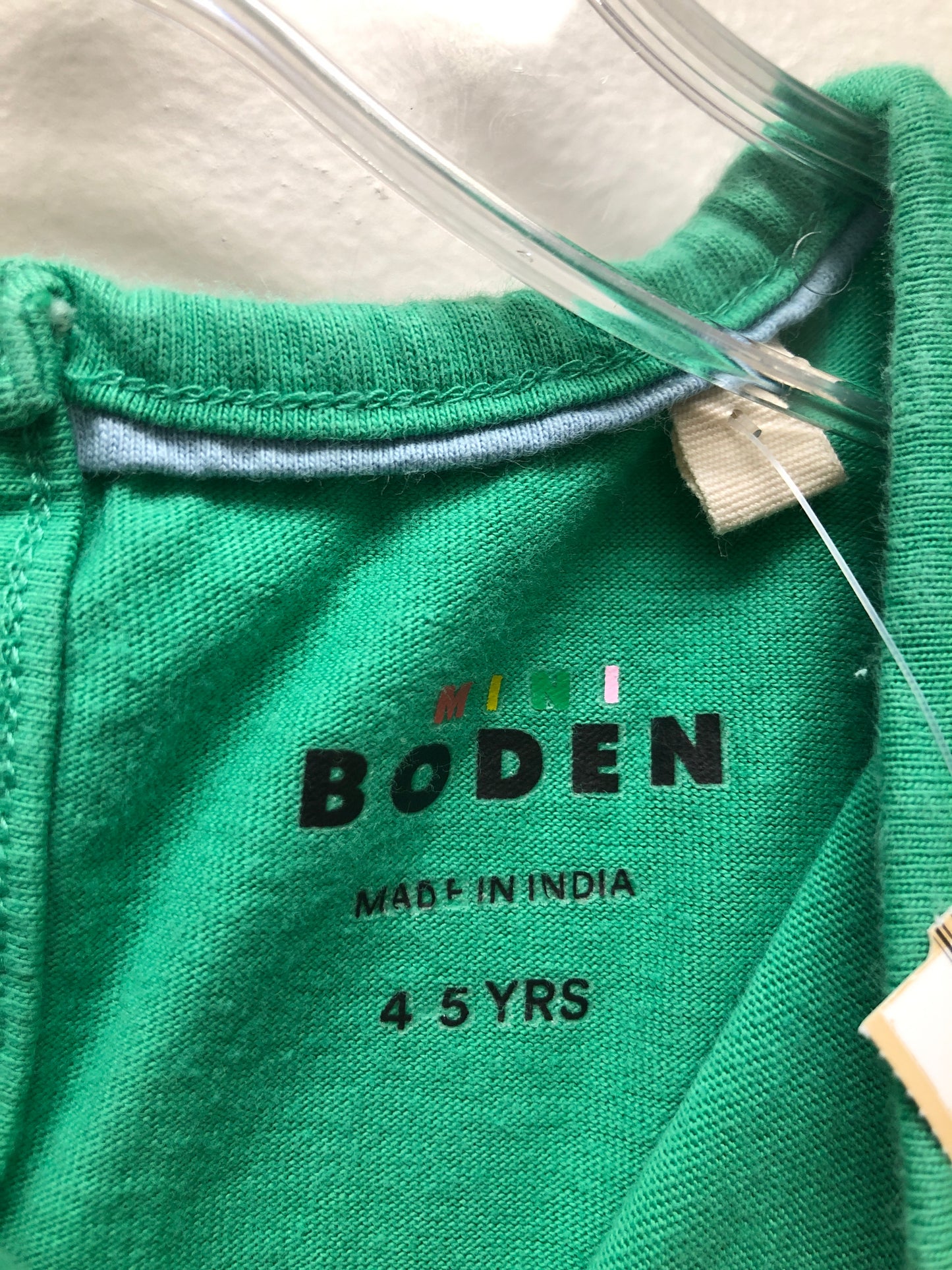 4 Mini Boden green lambs Dress
