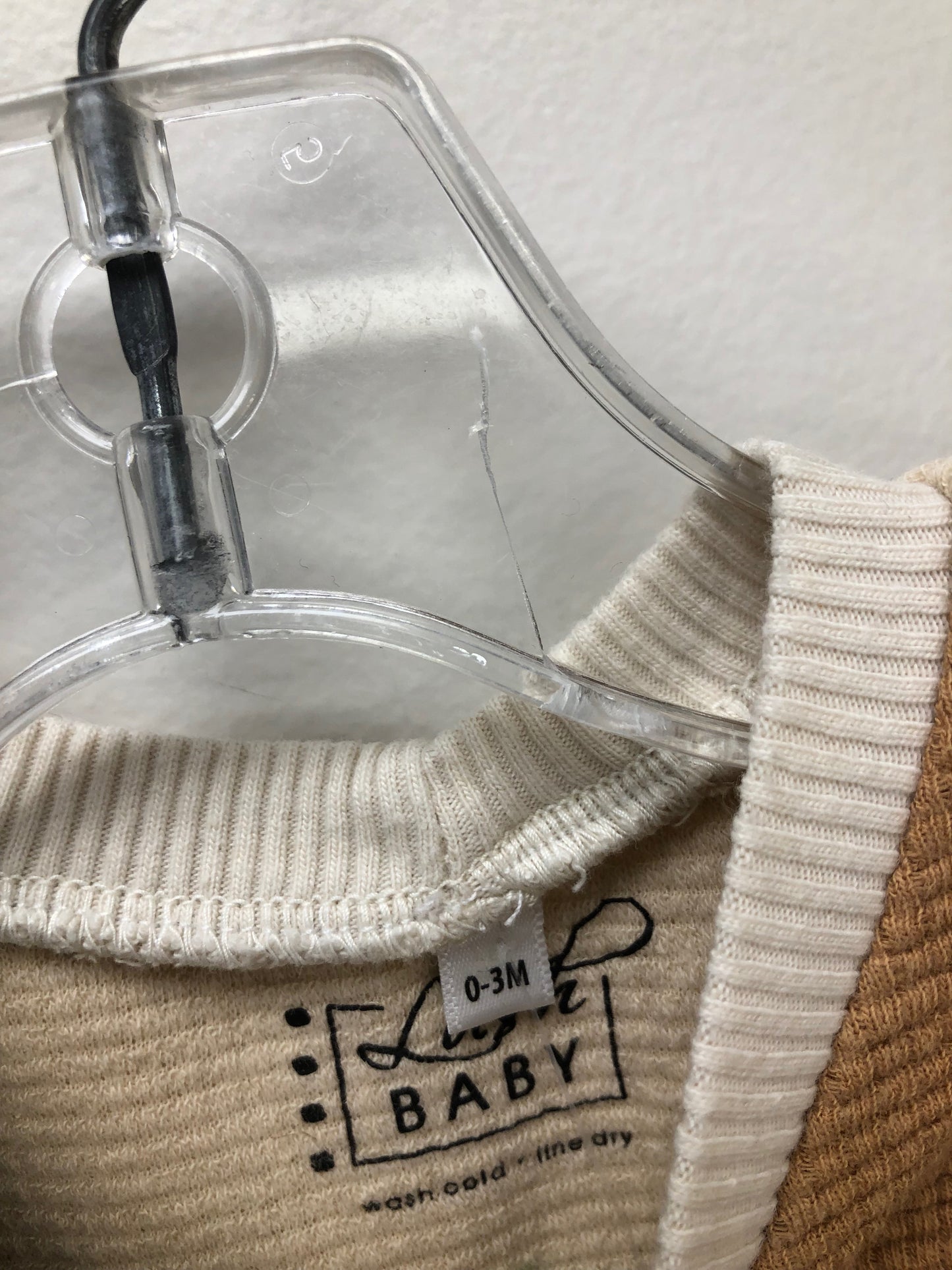 0-3m Lush brown thermal Romper
