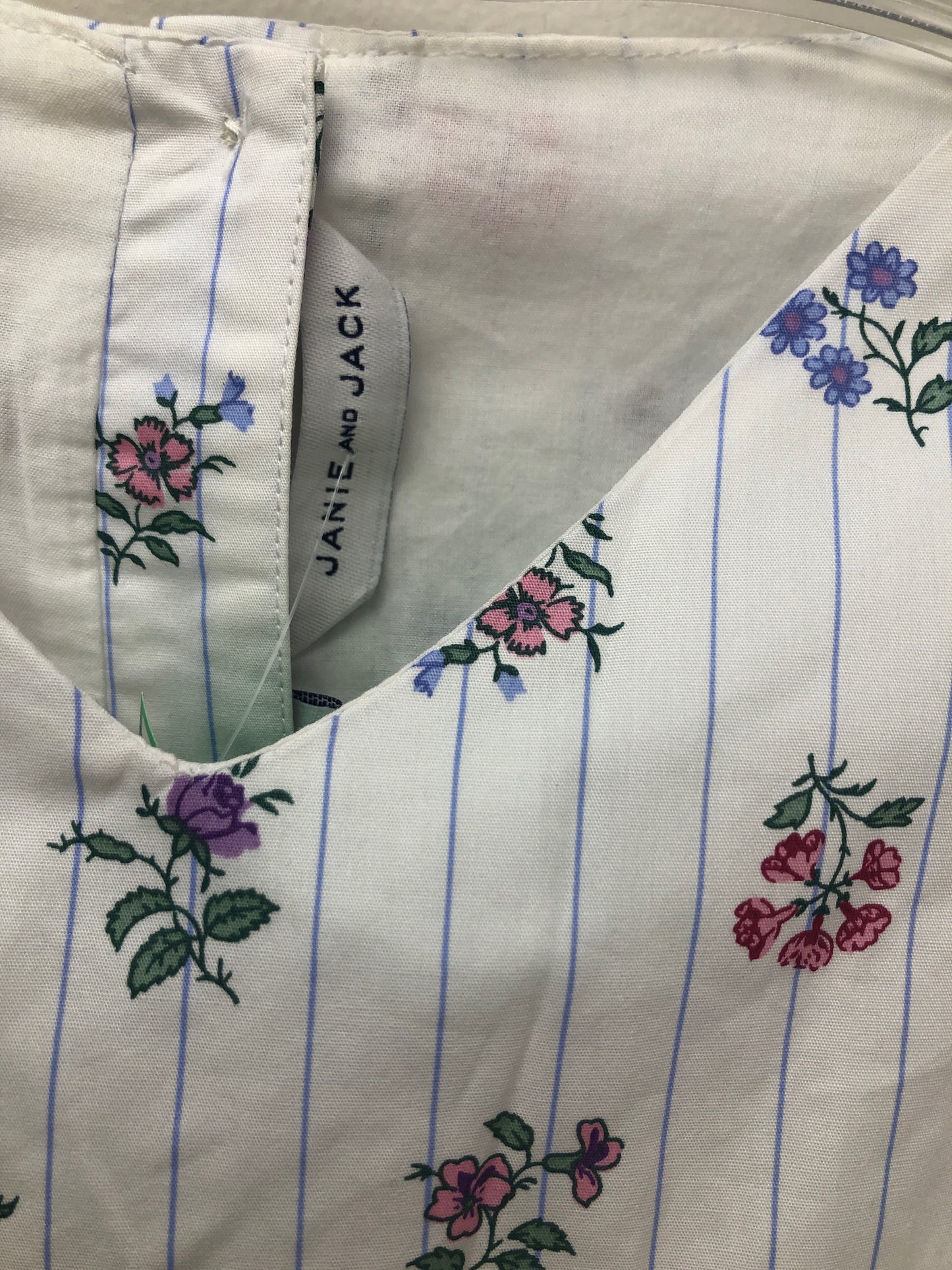 8 Janie and Jack white floral Dress