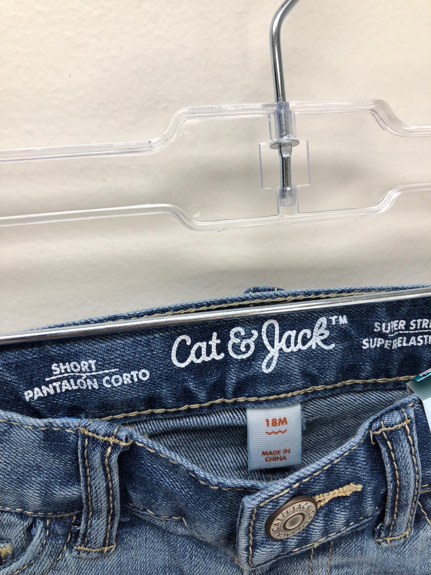 18m Cat & Jack denim strawberries Shorts