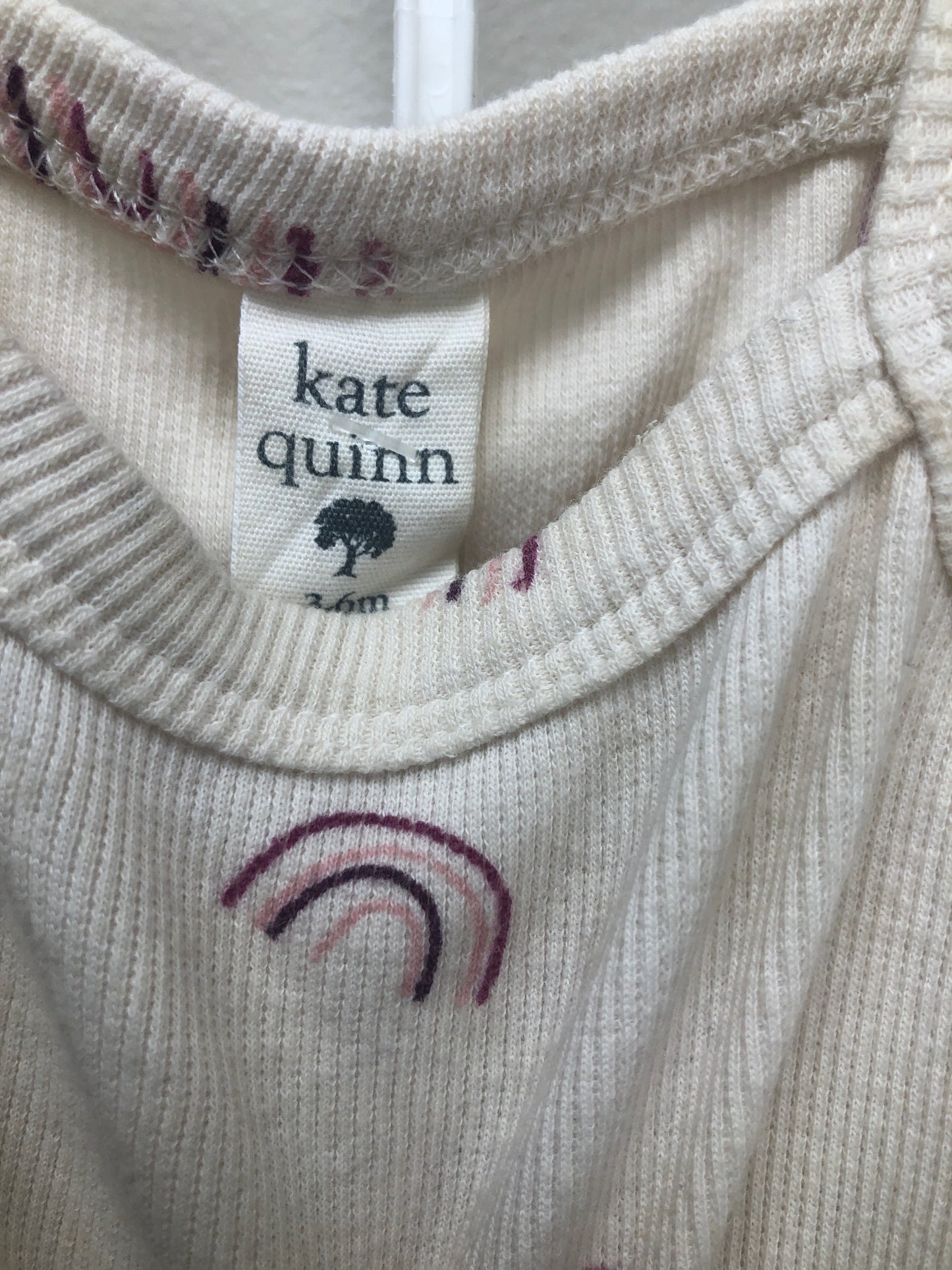 Kate Quinn Child Size 3 Months cream rainbow 2 PC Ensembles