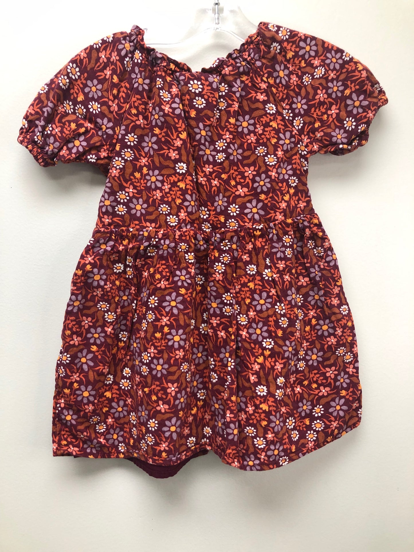 4T Cat & Jack maroon floral Dress