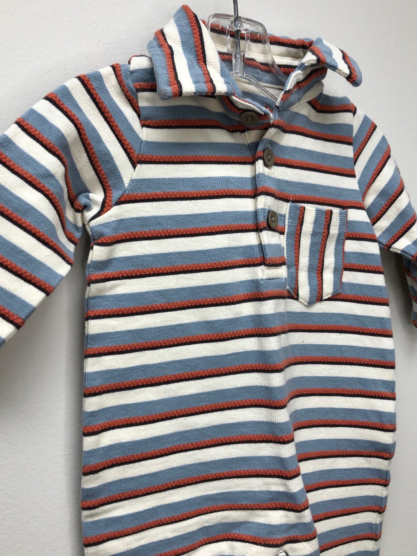 0-3m Me & Henry blue stripe 1 PC Ensemble