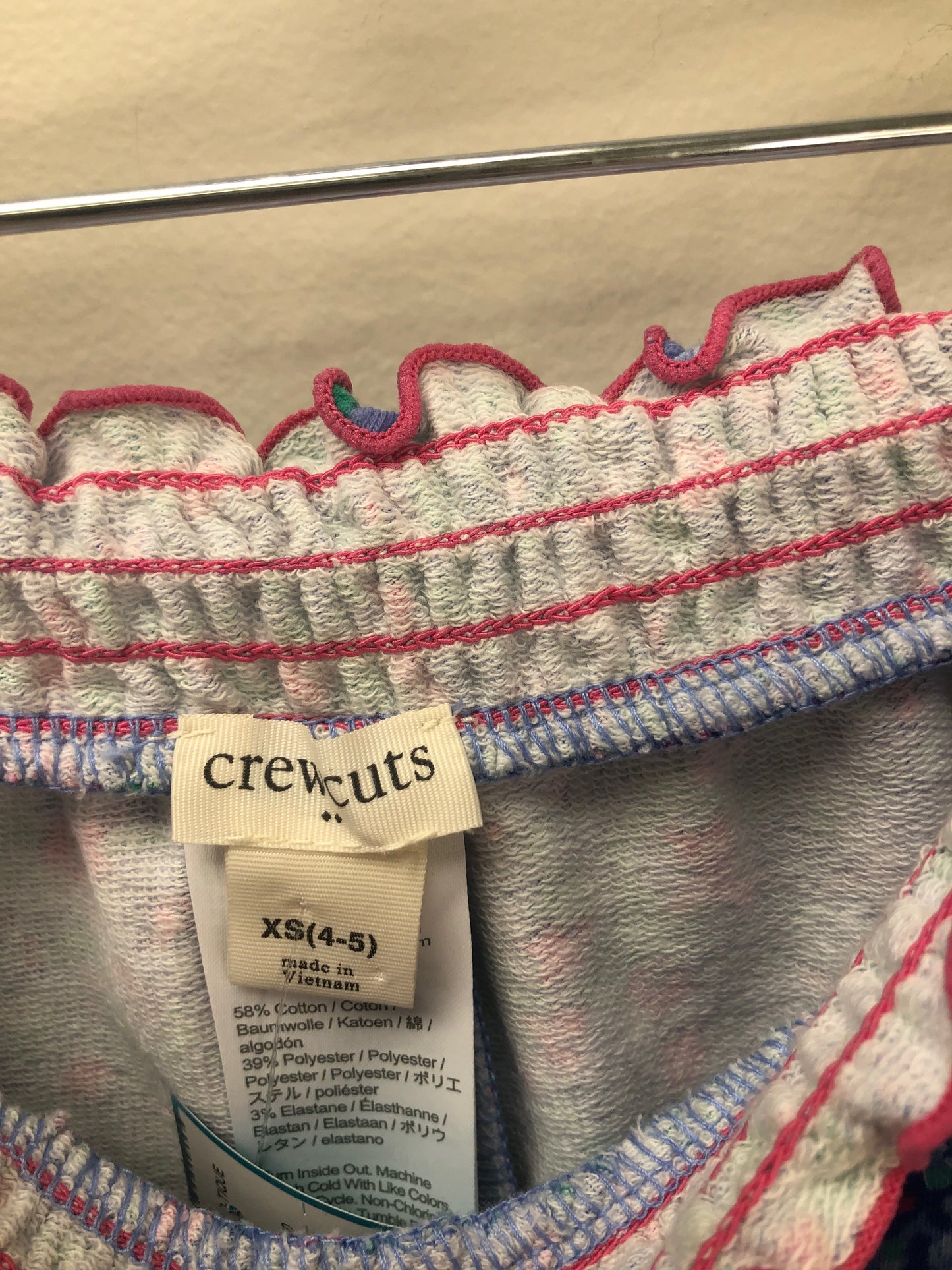 4-5 Crewcuts blue floral Shorts