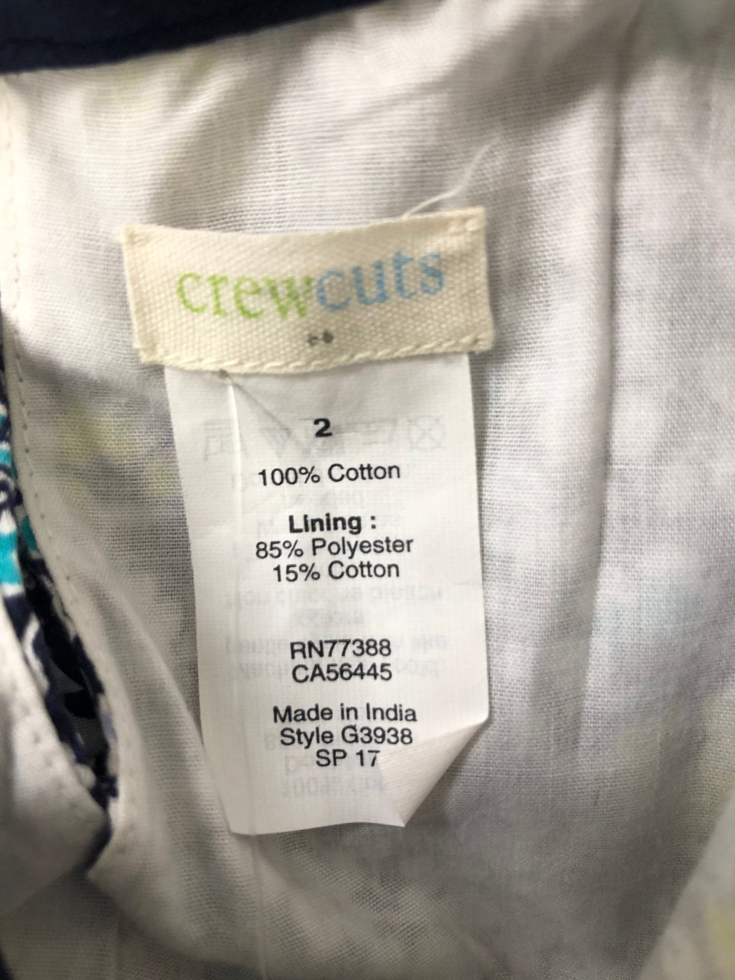 2 Crewcuts navy floral Dress