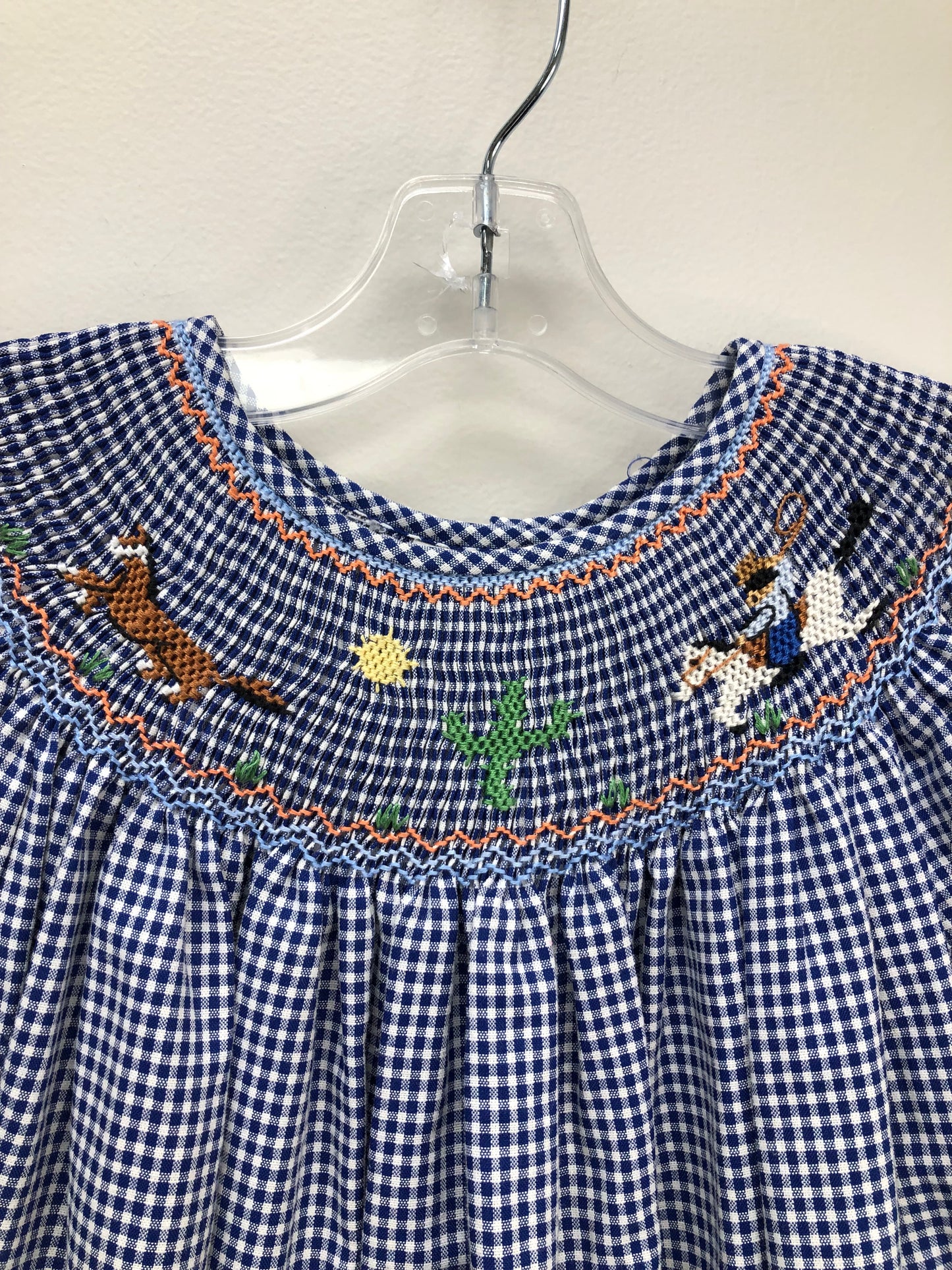 5 Rosalina blue checkered Dress