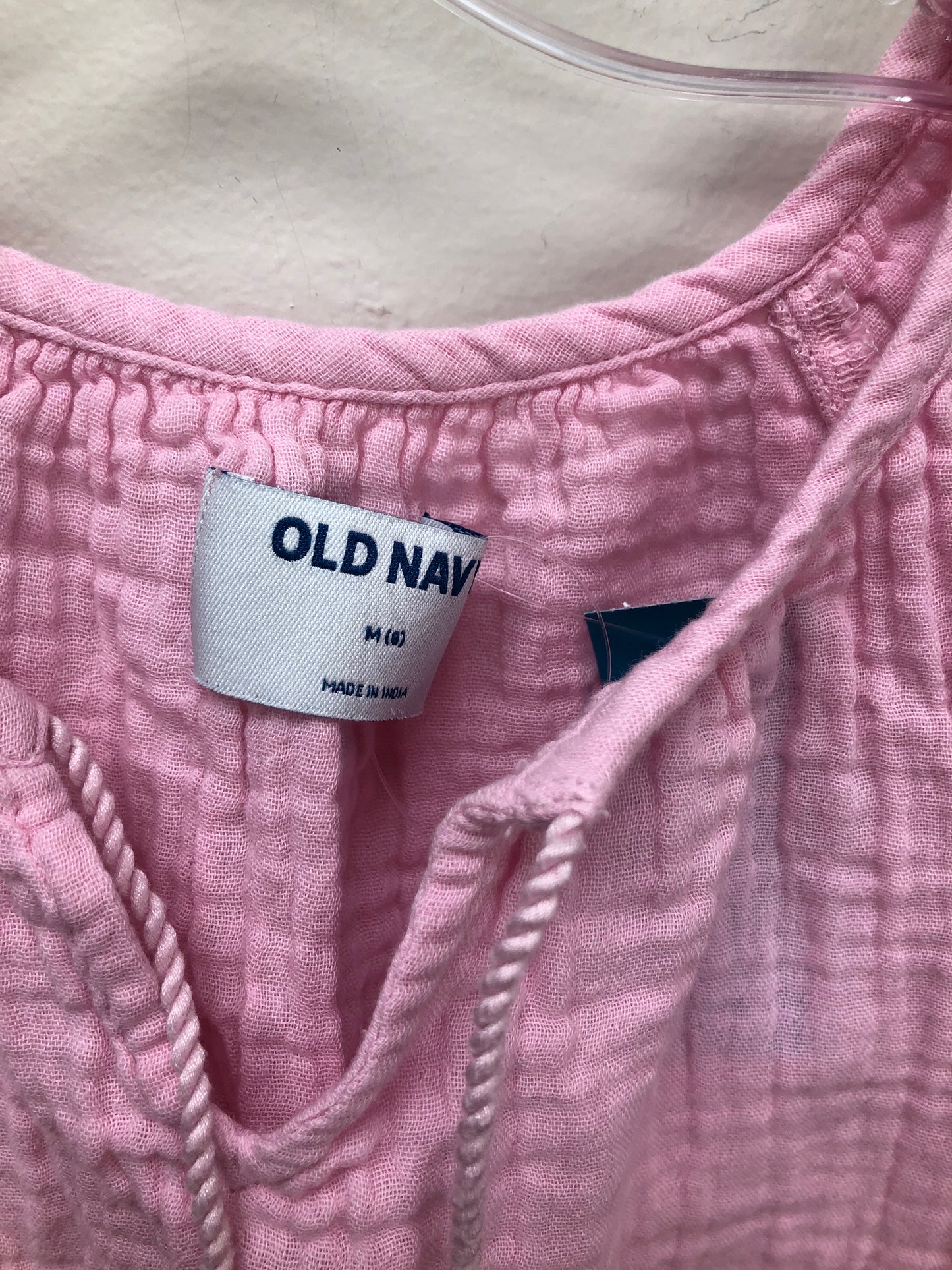 8 Old Navy pink muslin Dress