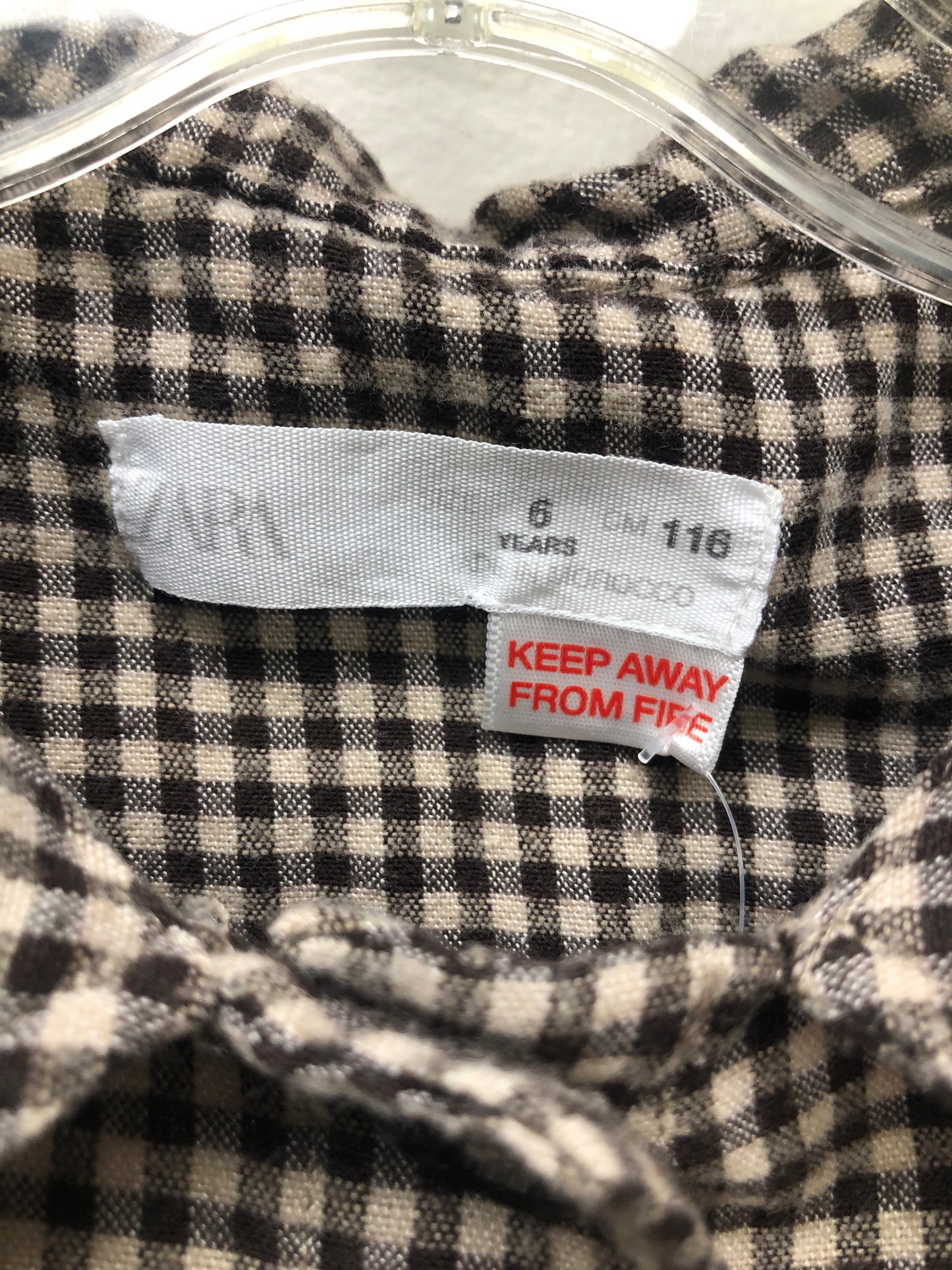 6 Zara brown gingham Shirt