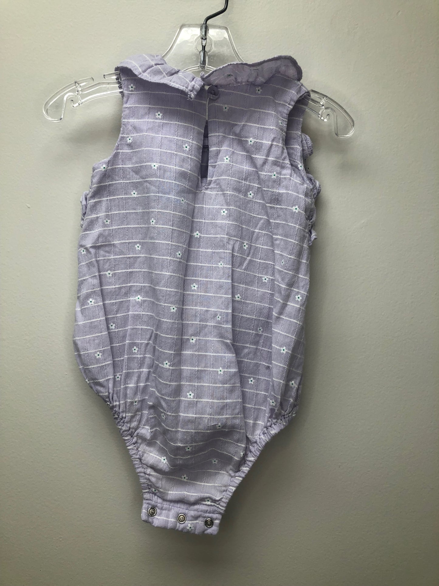 6m Old Navy purple floral Romper