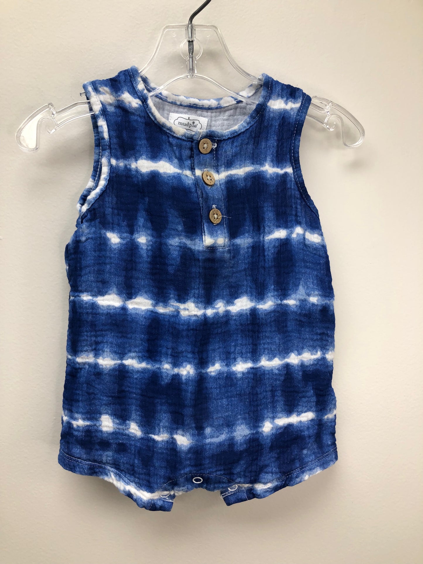 3-6m mudpie blue tie dye 1 PC Ensemble