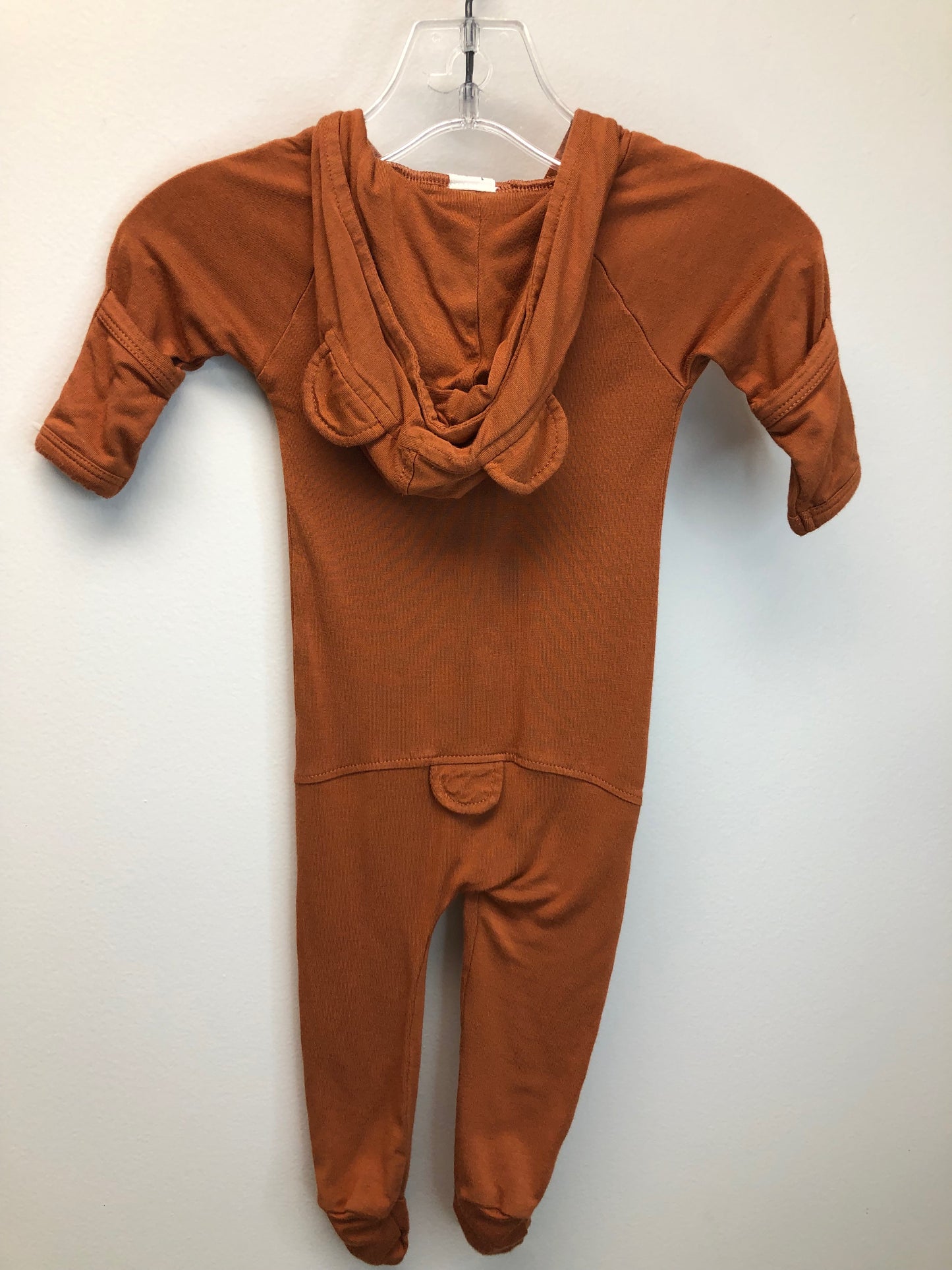 0-3m Kate Quinn rust hooded 1 PC Ensemble