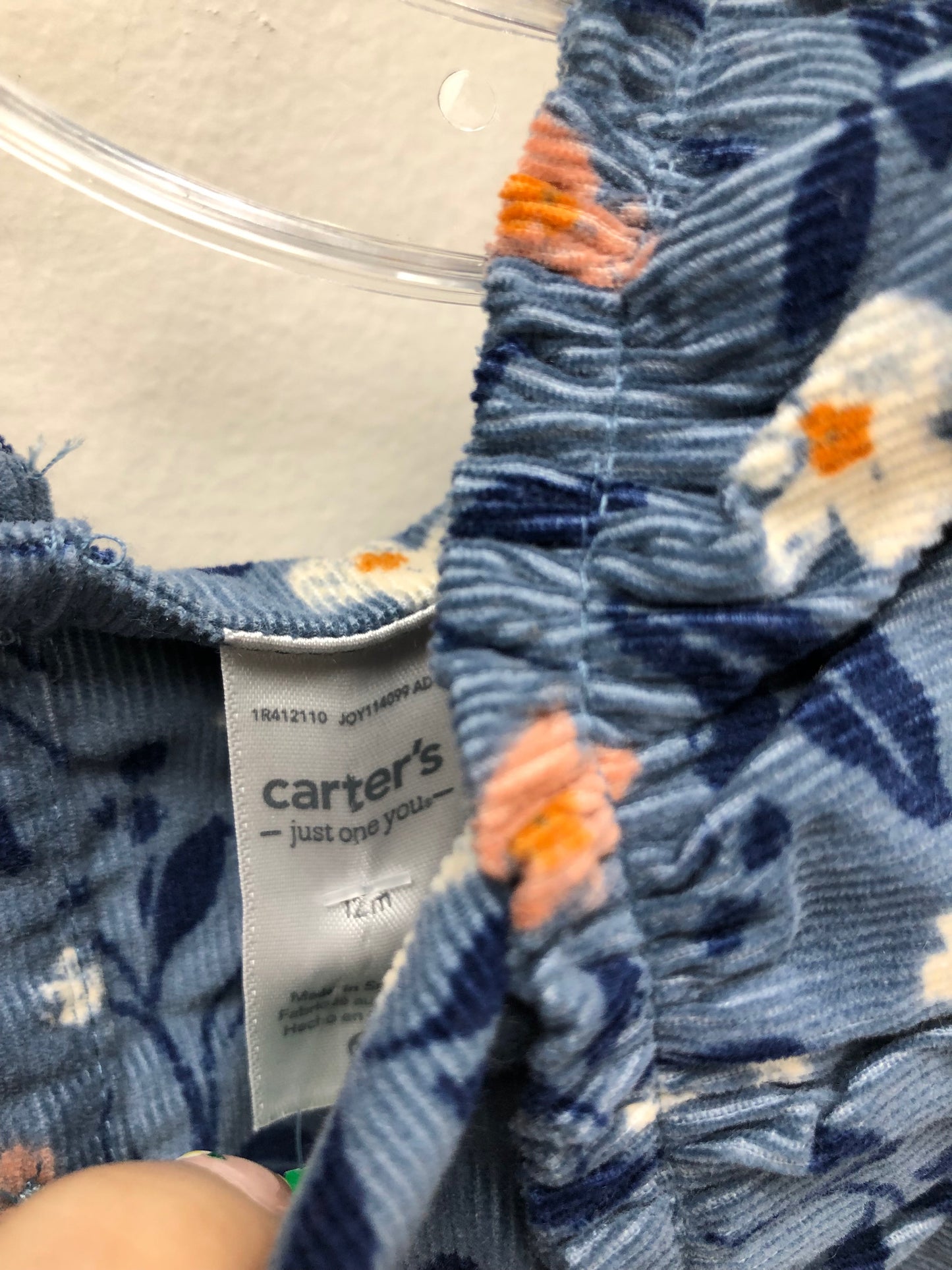 12m Carter's blue floral Dress