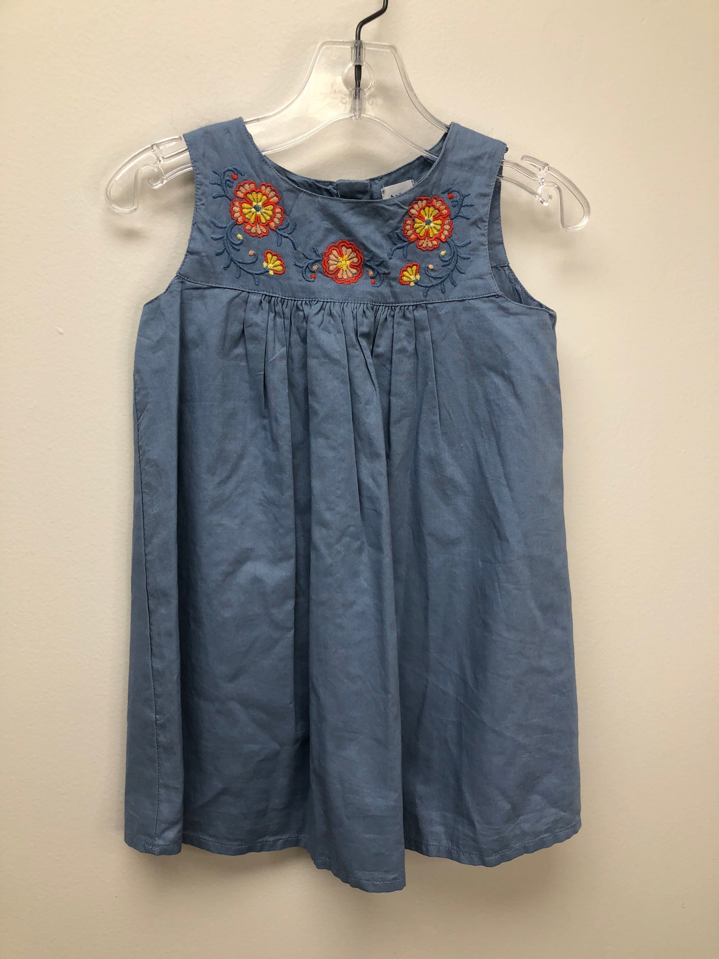 GAP Child Size 2 blue embroidered Dress