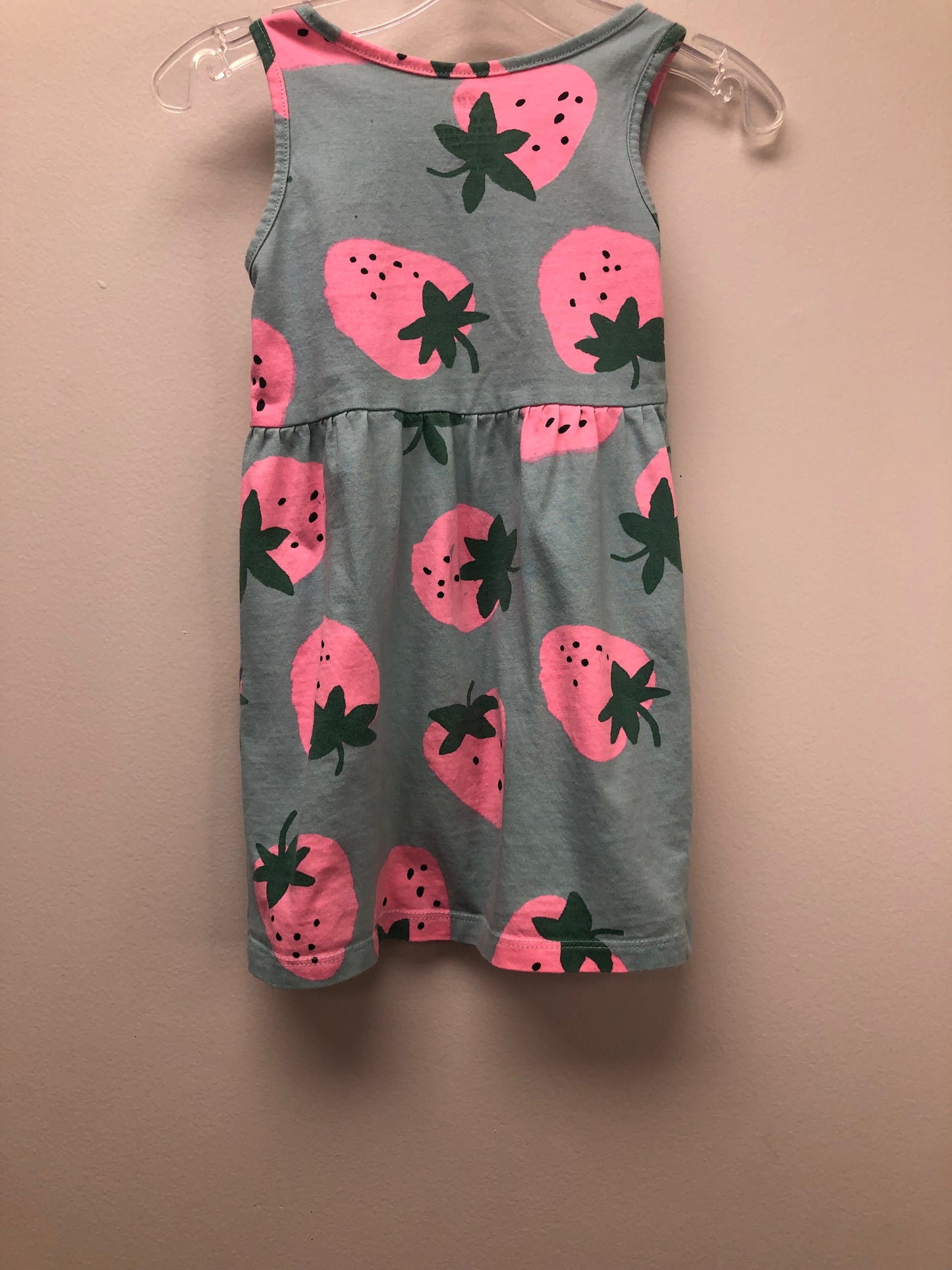 2T H & M blue strawberries Dress