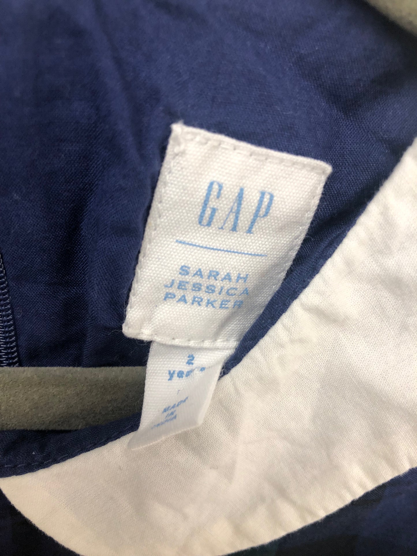 2T GAP green embroidered Dress