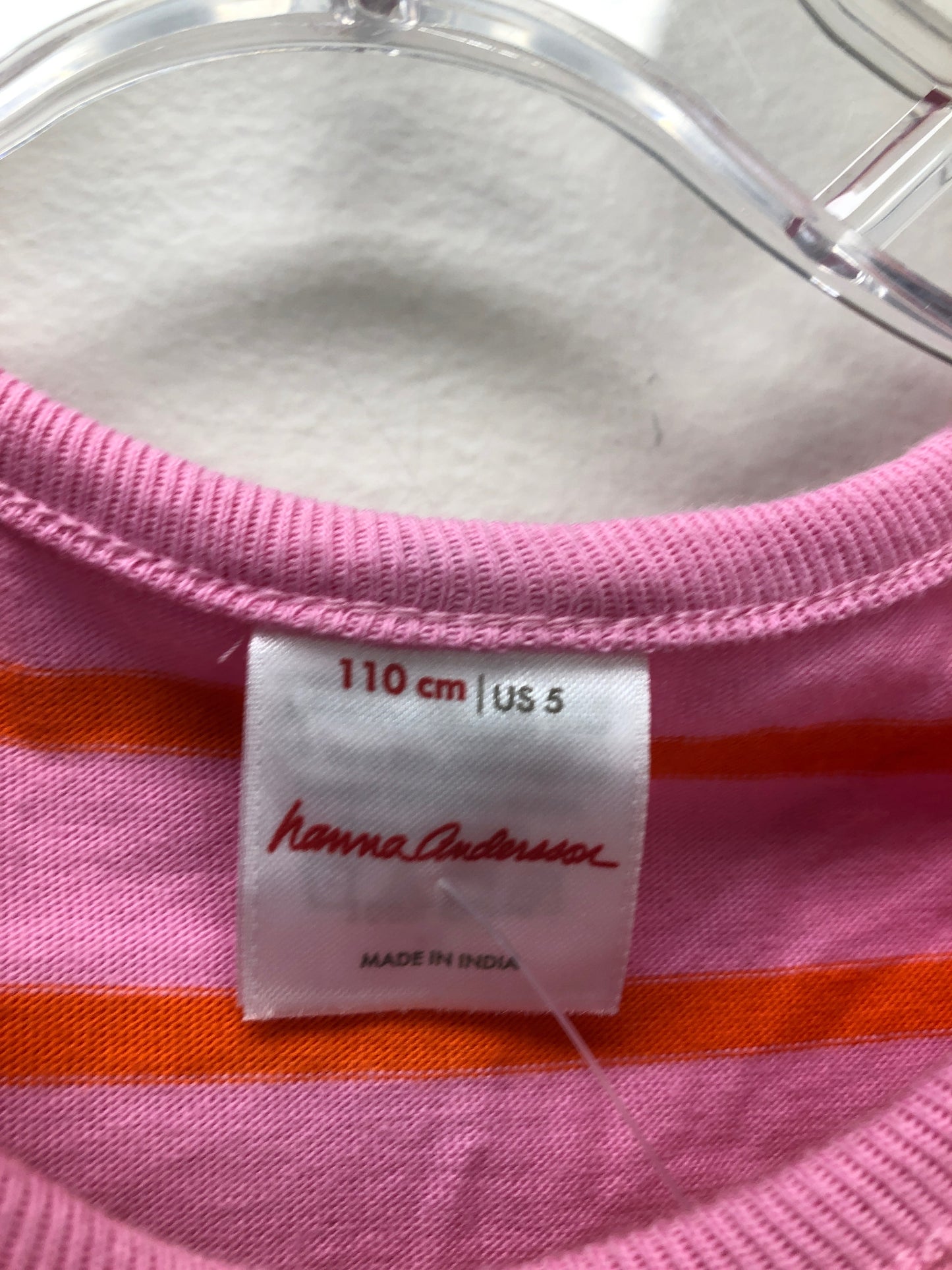 5 Hanna Andersson pink stripe Dress
