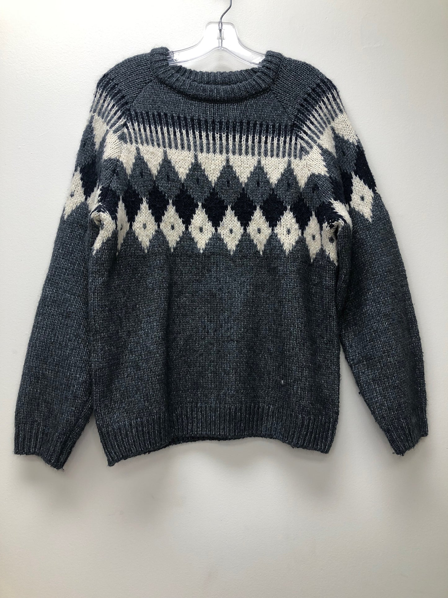 13-14 Zara gray print Sweater
