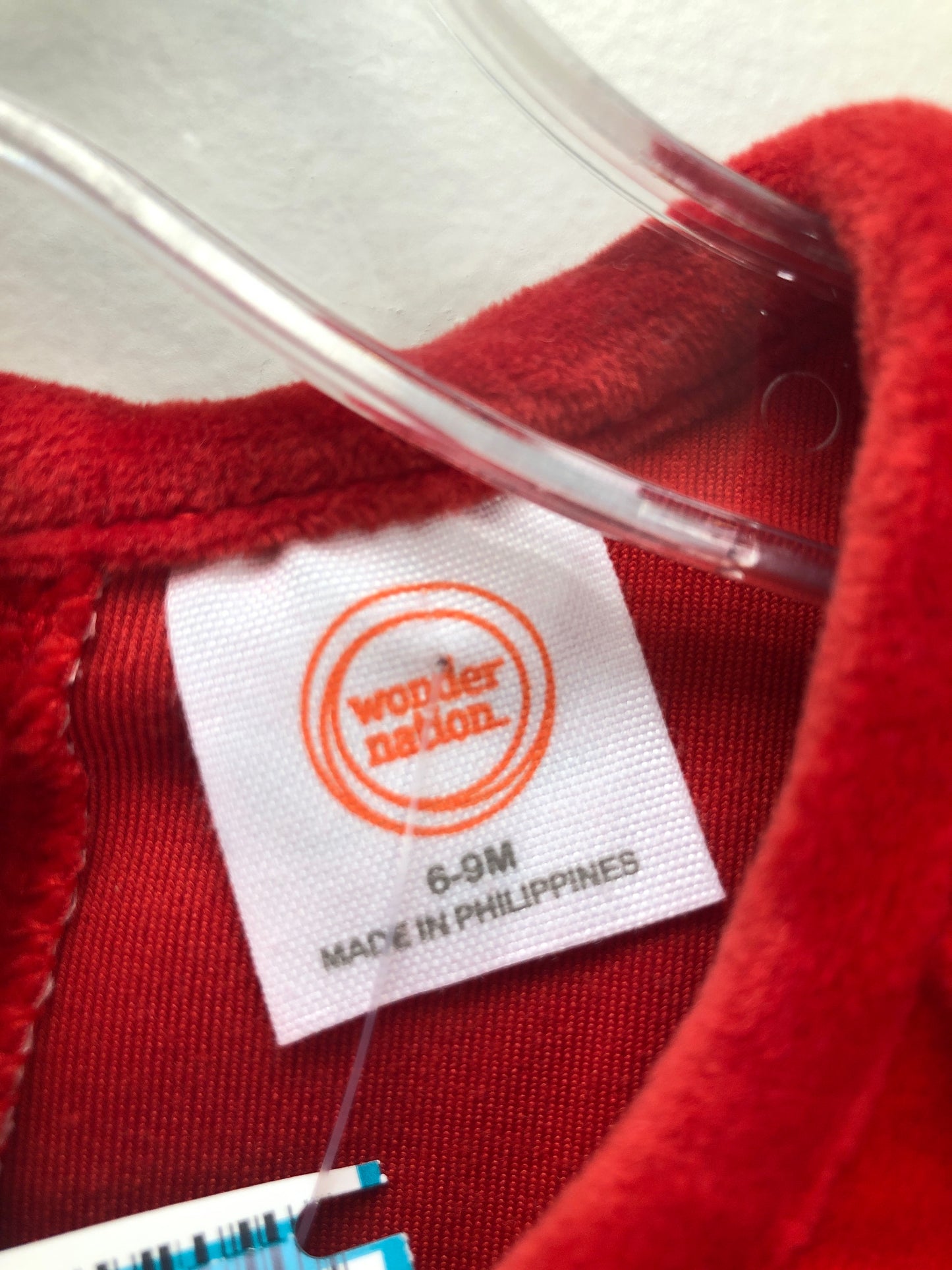 6-9 Months Wonder Nation red Velvet Dress