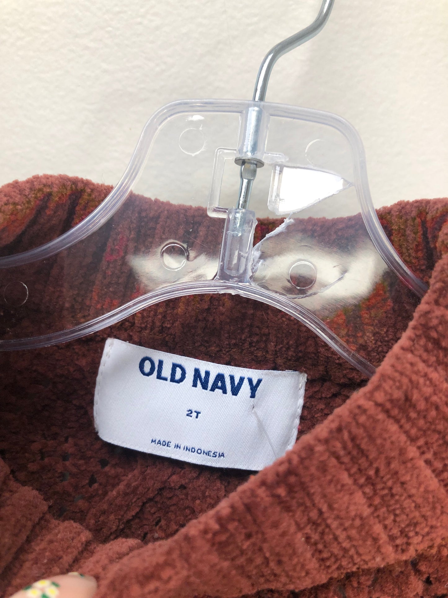 2T Old Navy rust knit Sweater
