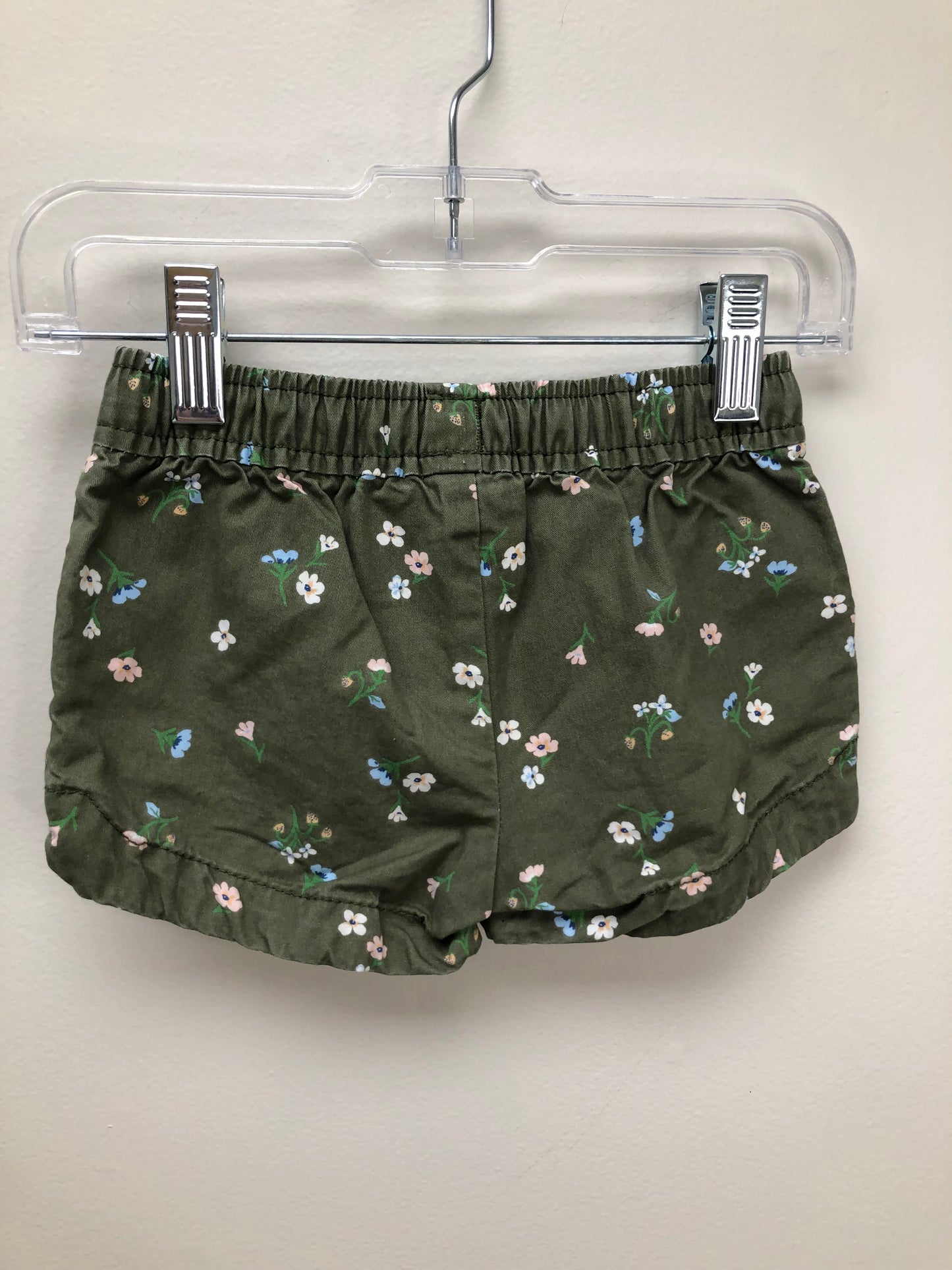 18m Carter's green floral Shorts