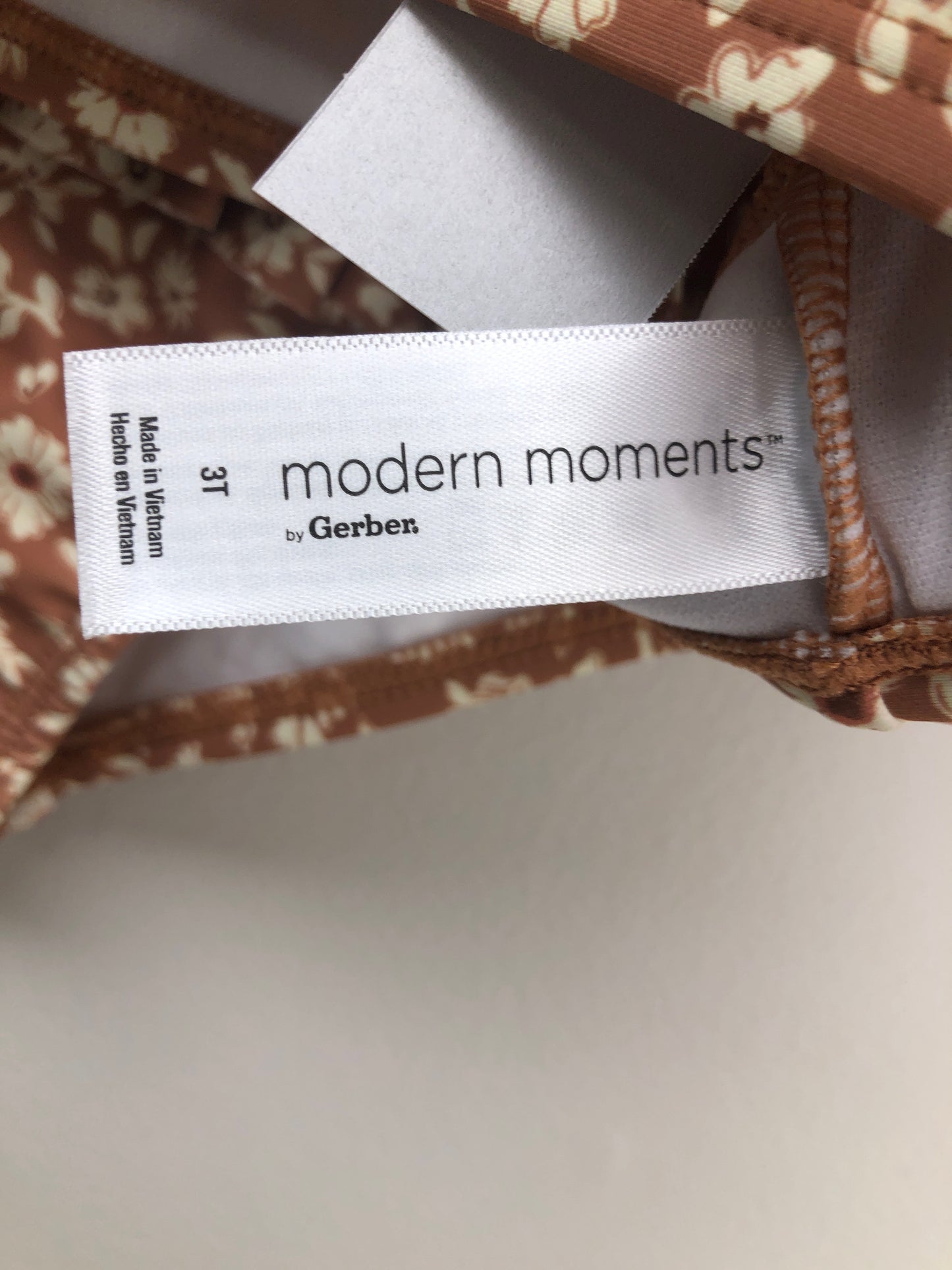 3T Modern Moments brown floral Swimwear