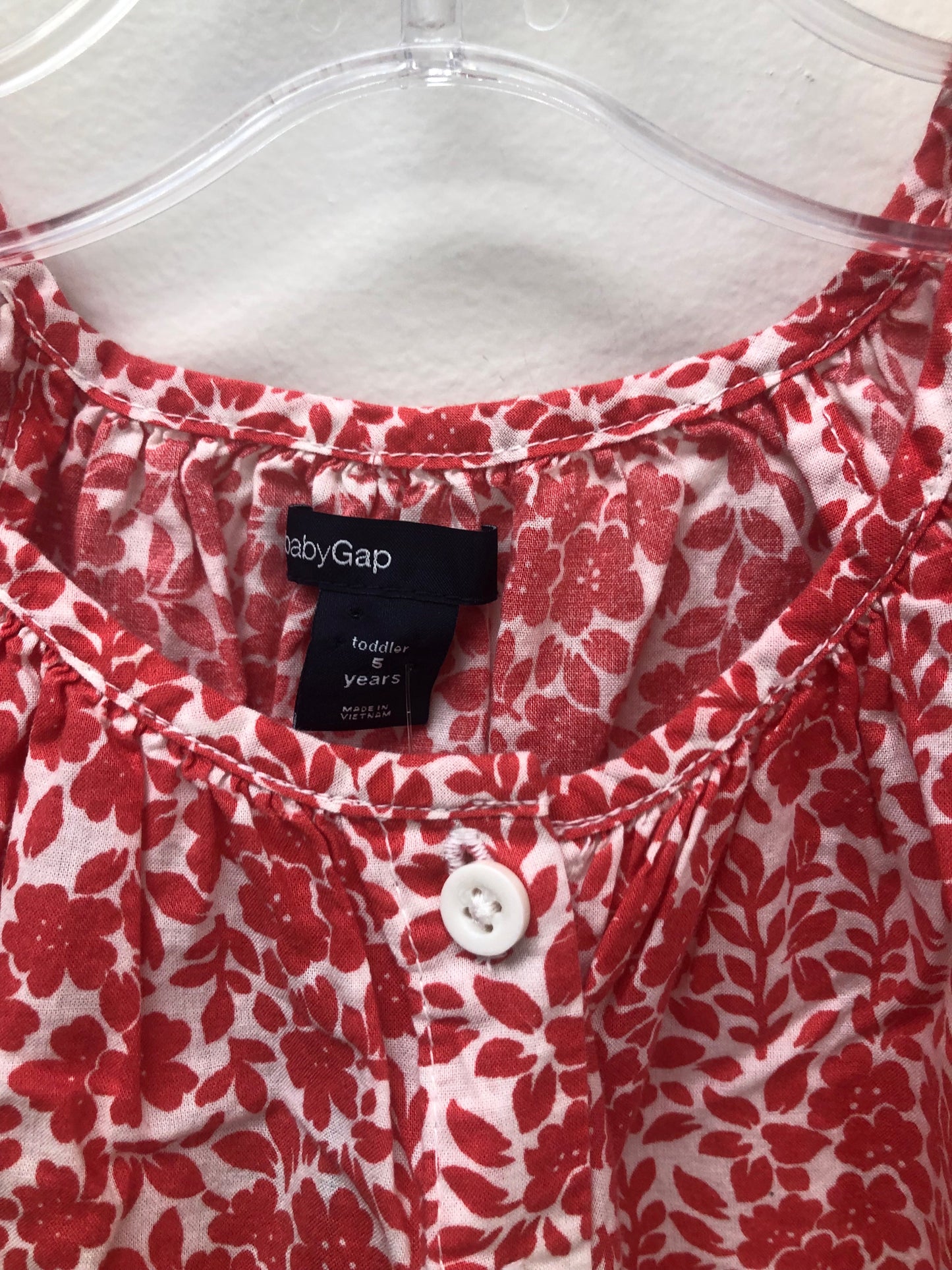 5 GAP orange floral Shirt