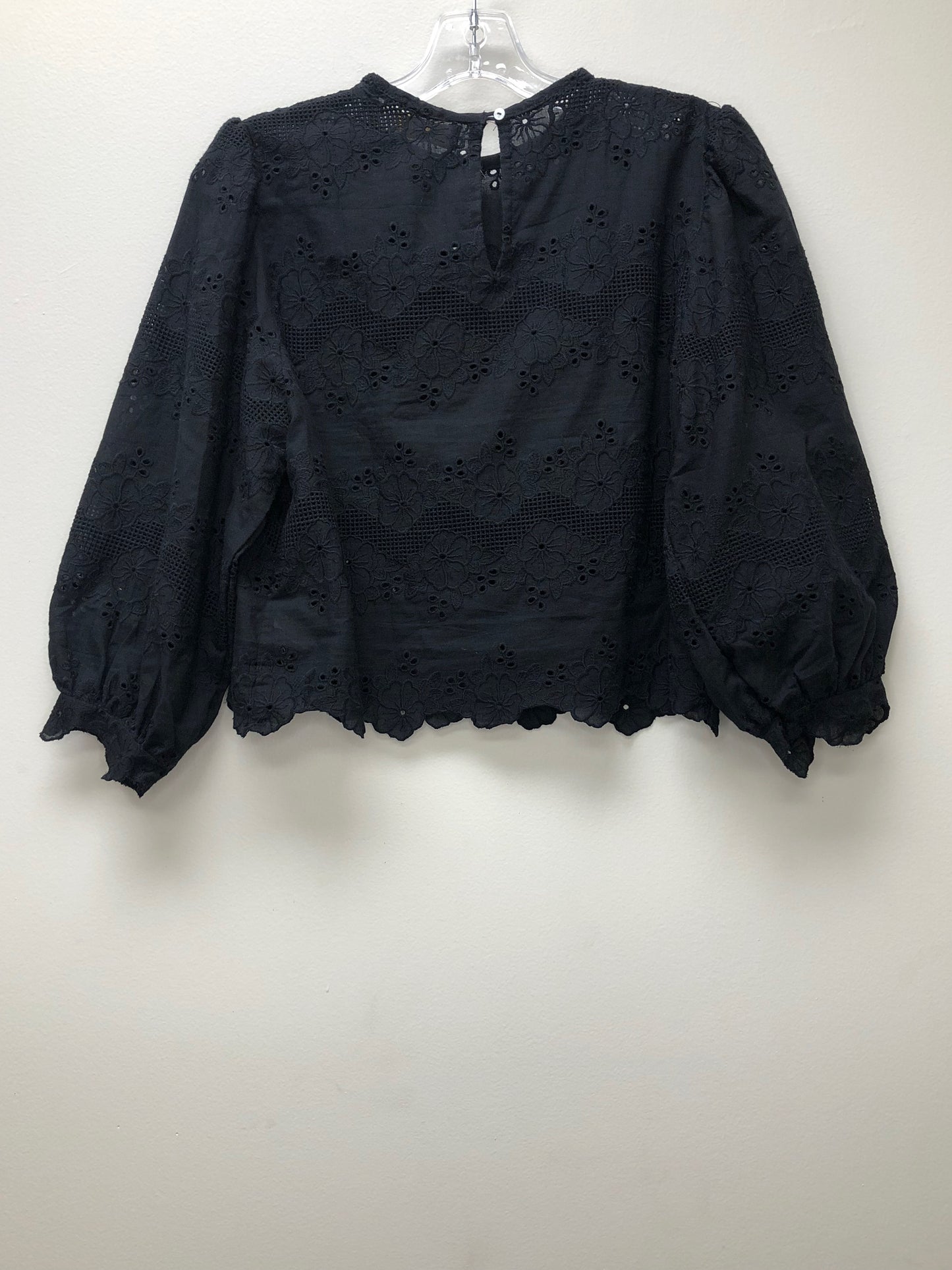 Small Natalie Martin black eyelet Shirt