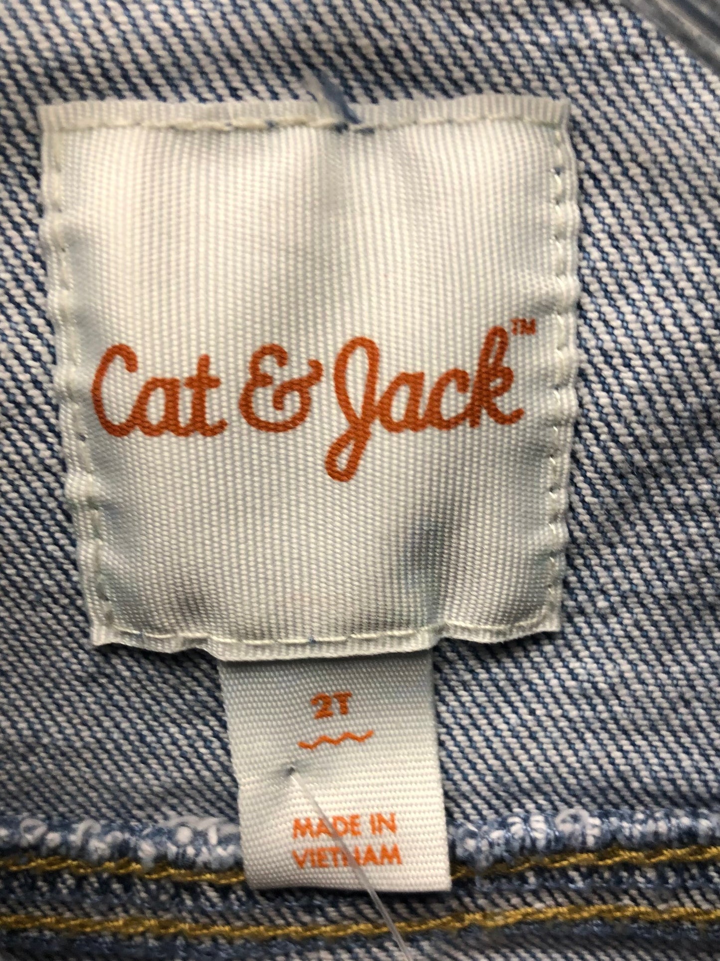 2T Cat & Jack denim embroidered Jacket