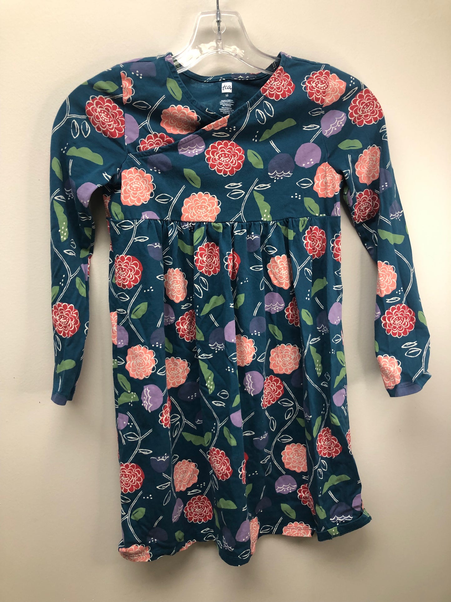 10 tea teal floral Dress