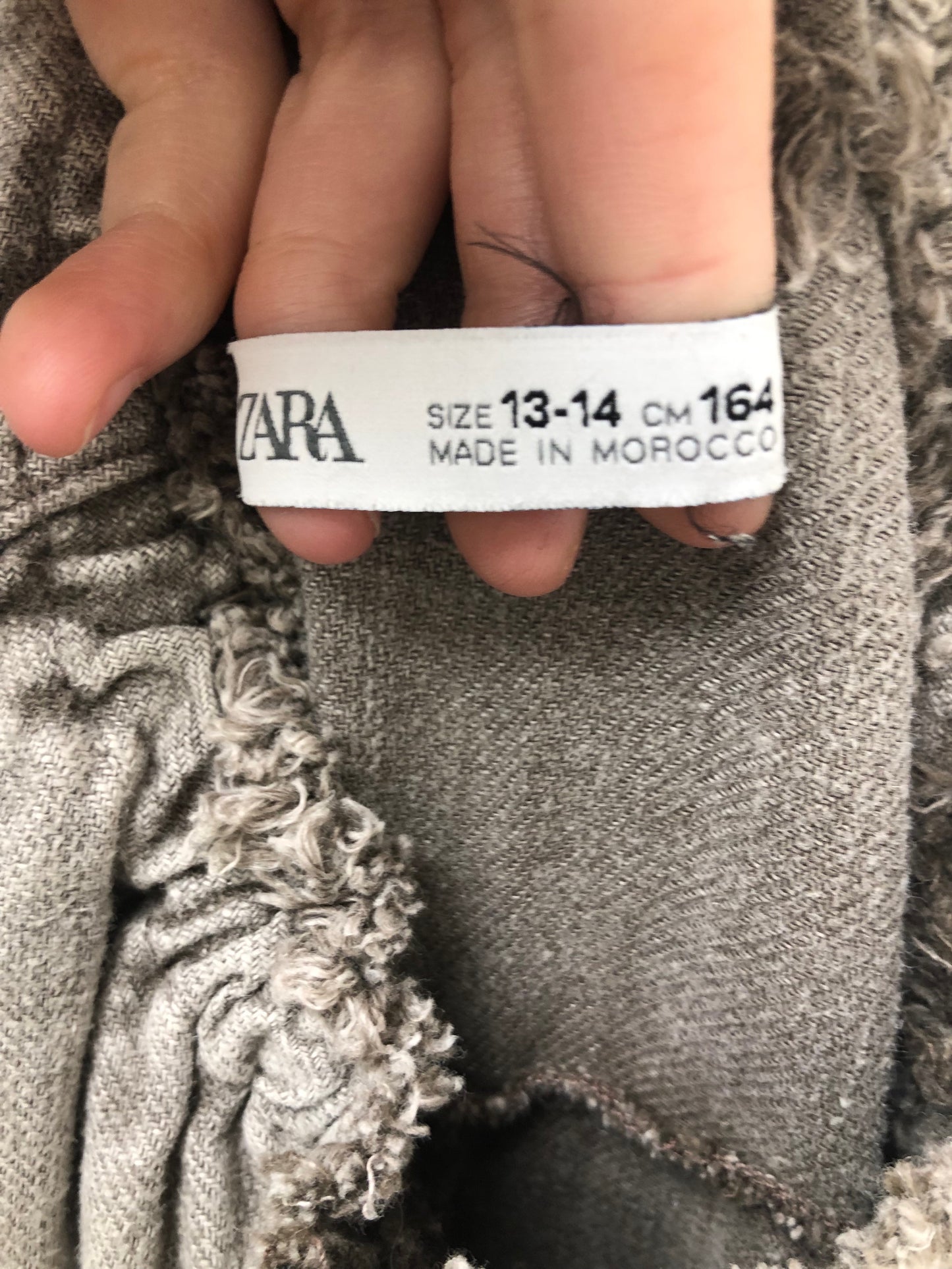 Zara Child Size 13 gray Romper