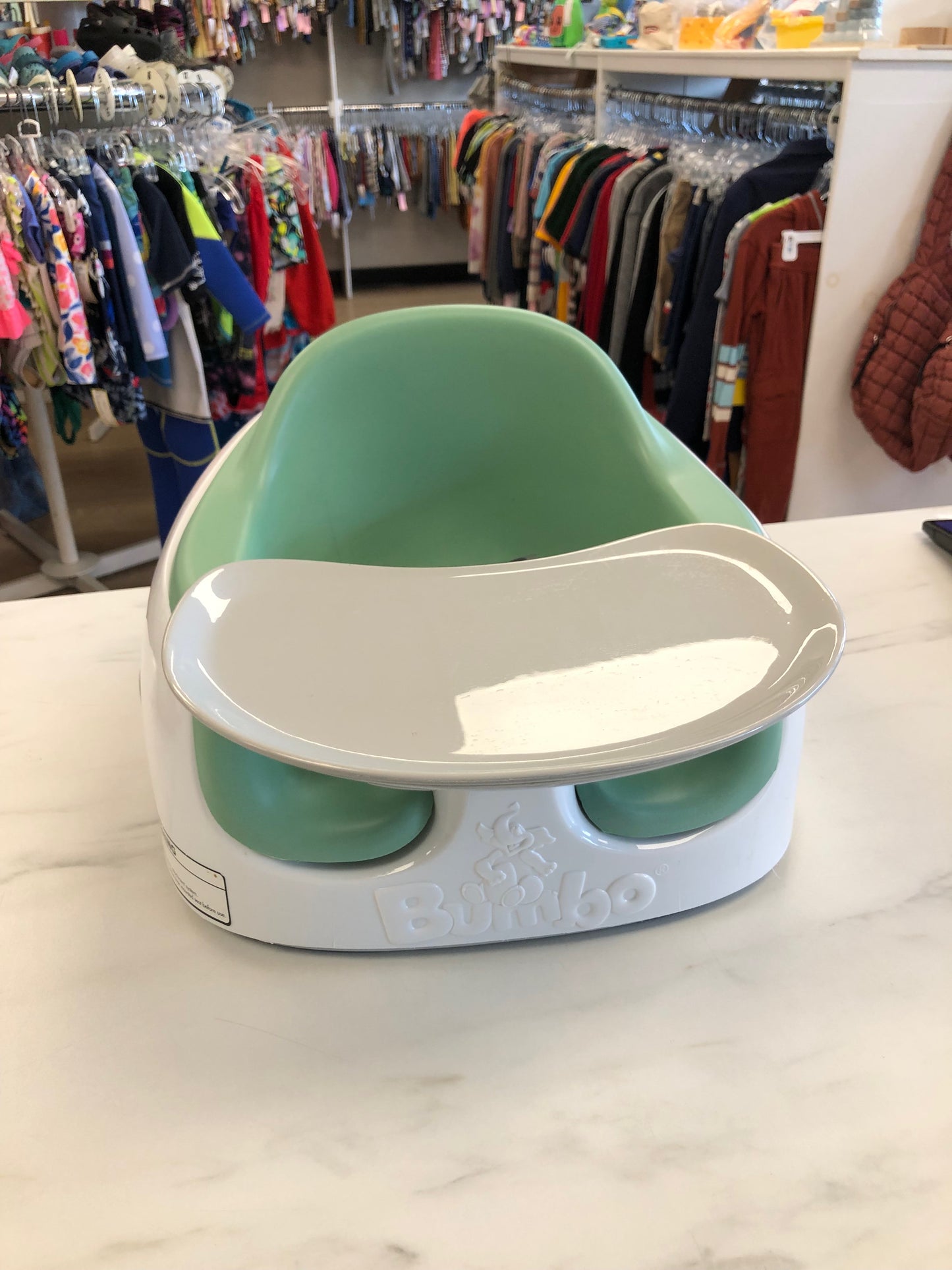 Bumbo seat with tray