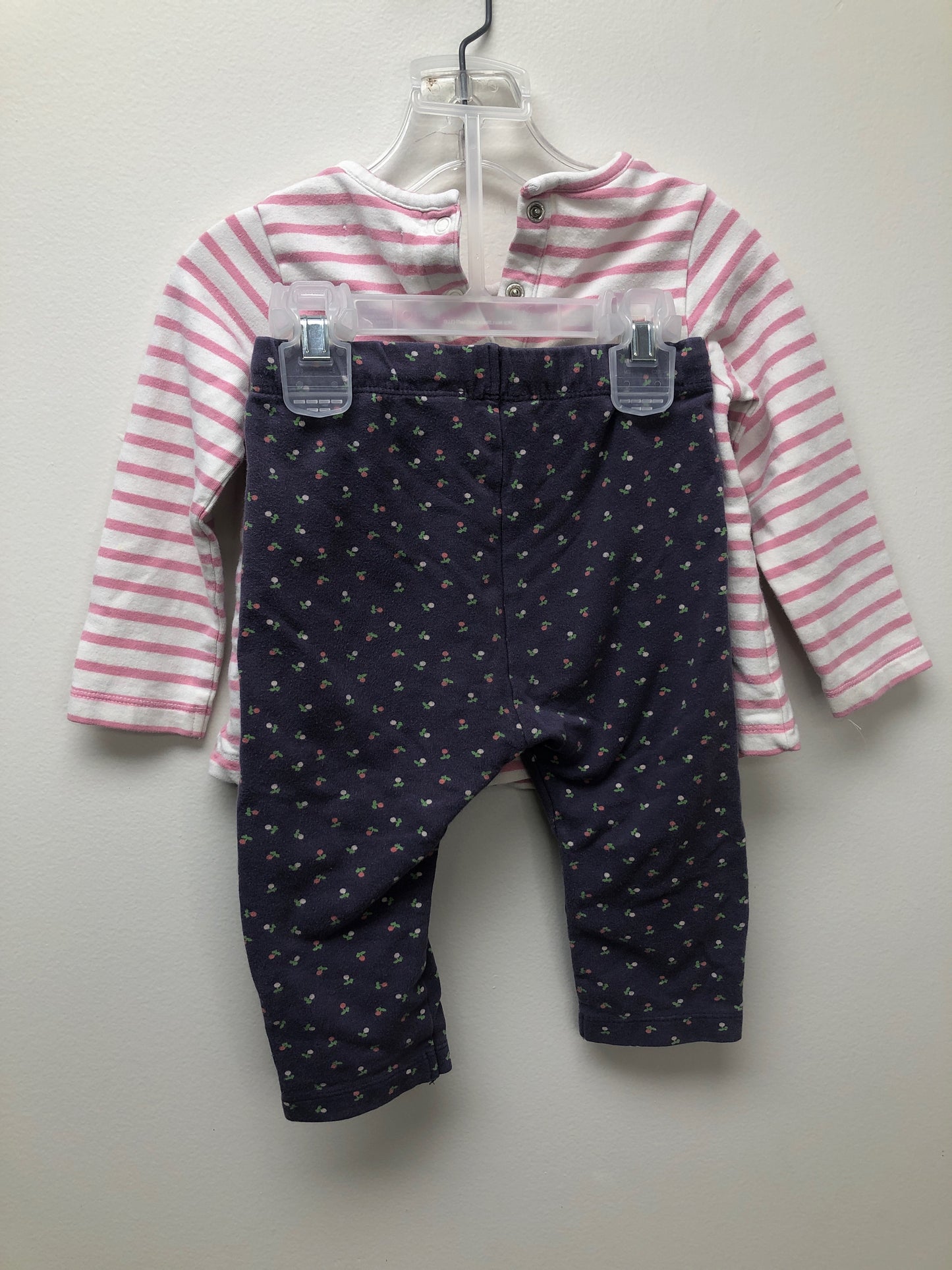 6 months Baby Boden pink penguin 2 PC Ensembles