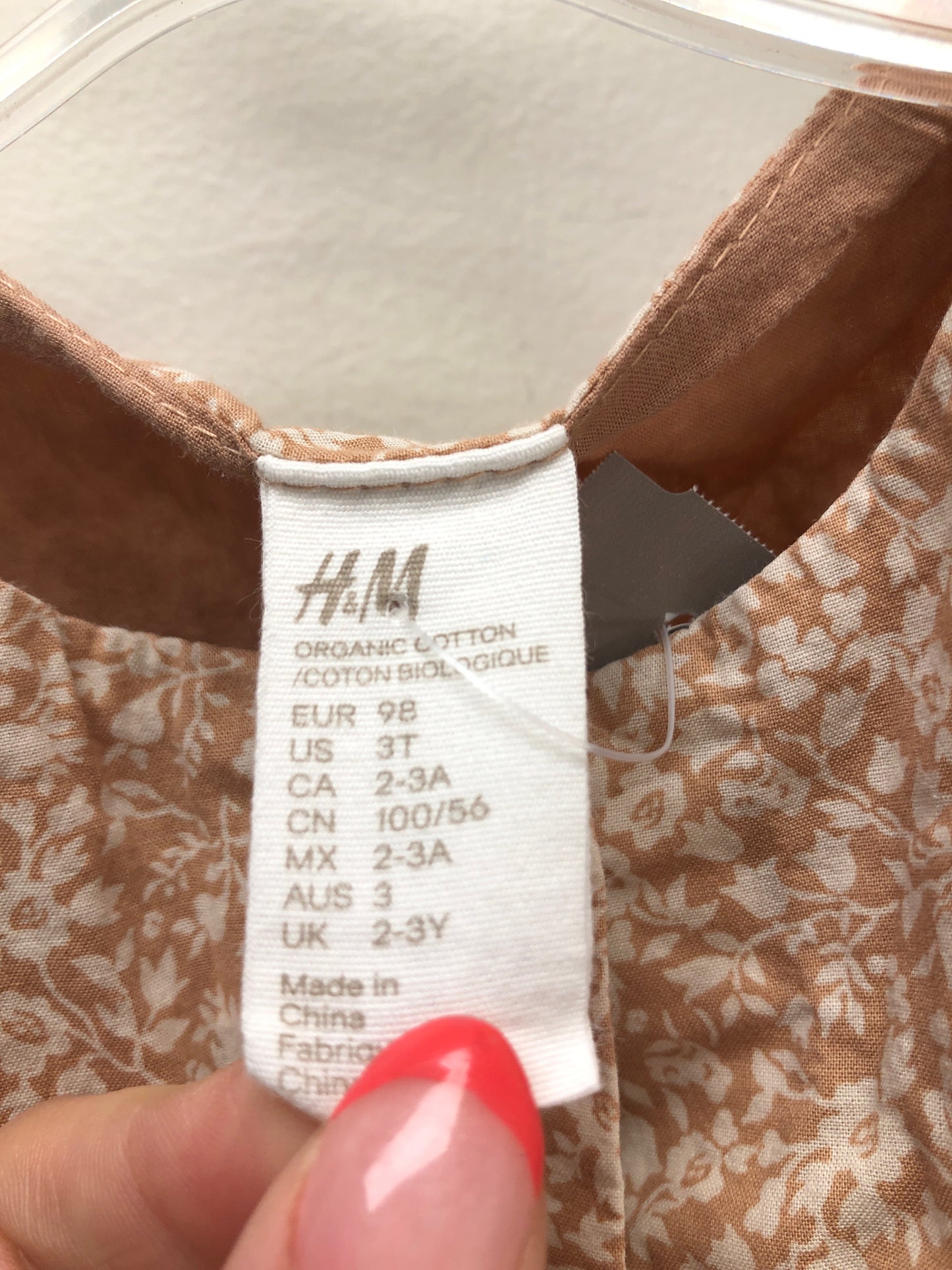 3T H&M blush floral Romper